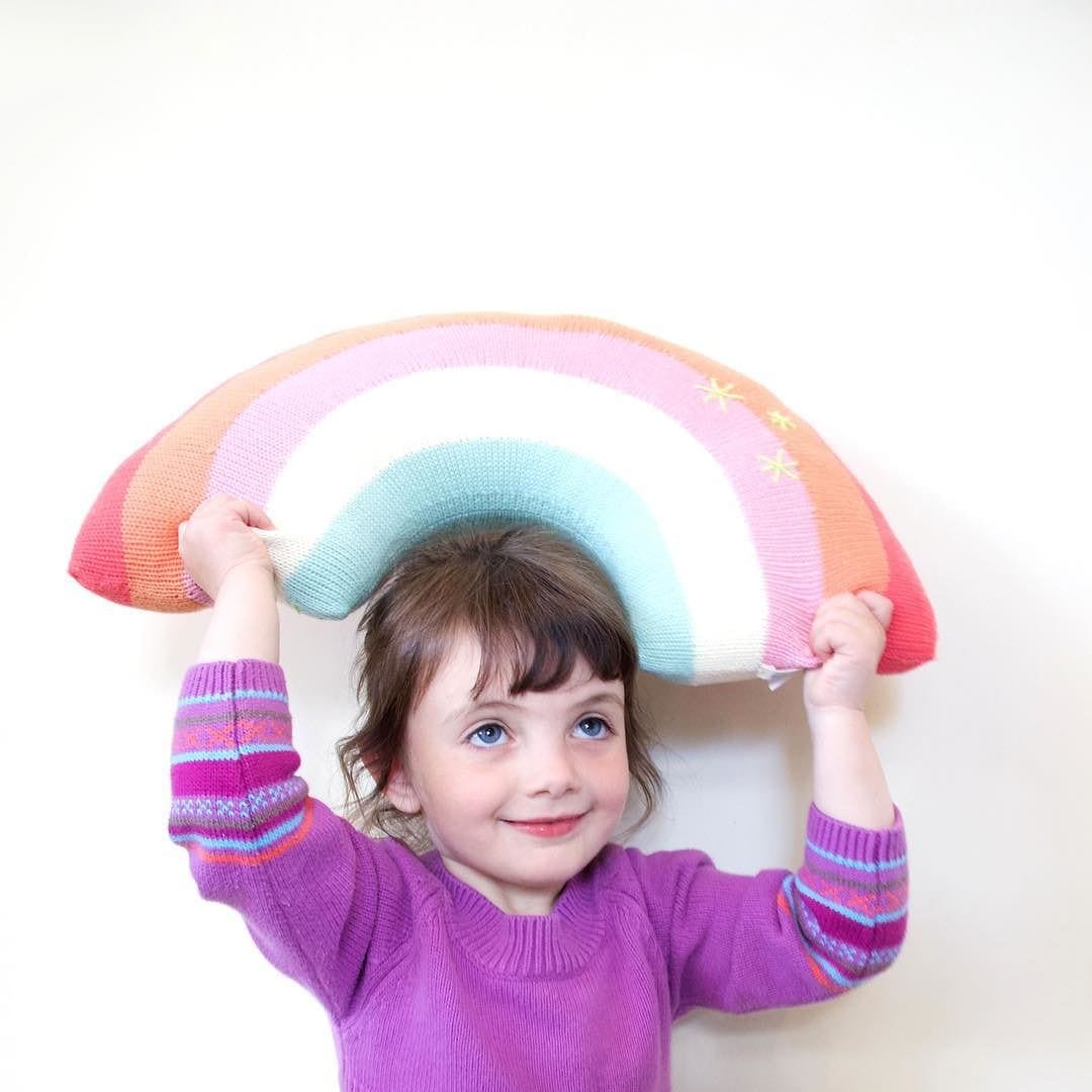 Rainbow Pillows - Pink