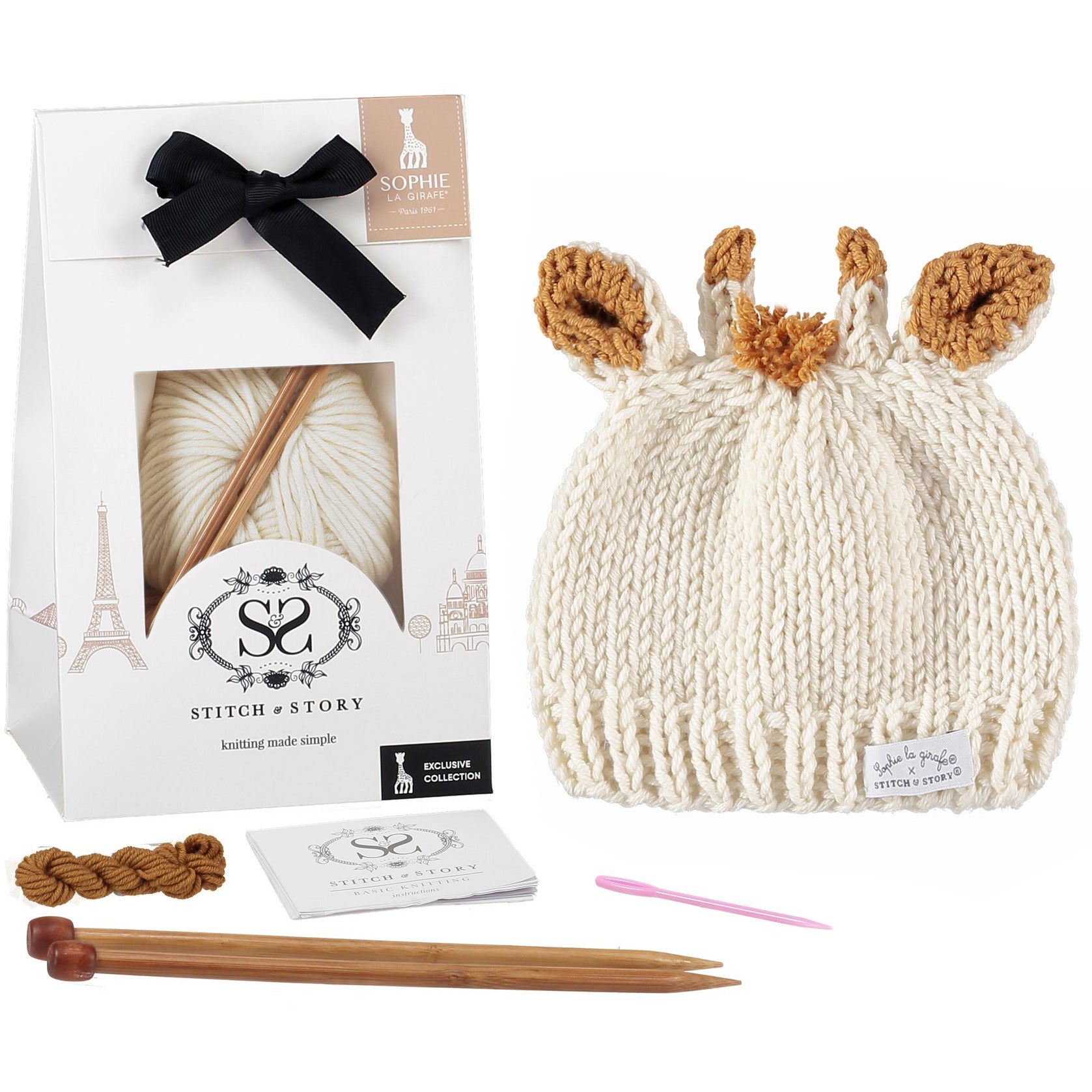 Sophie La Girafe Hat Knitting Kit