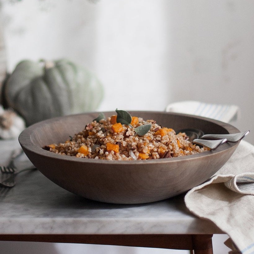 Crafted Wooden Bowl - Grey