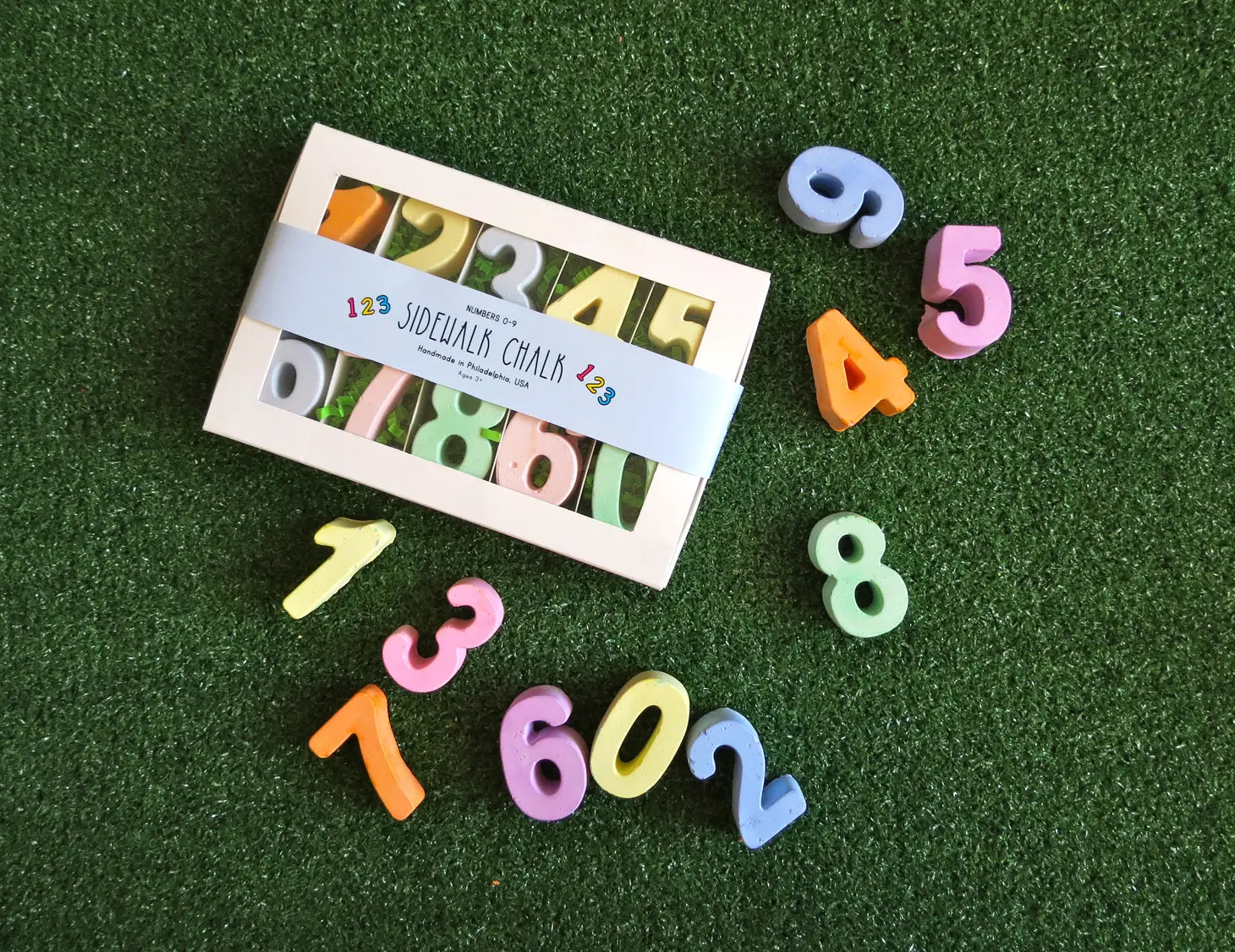 Numbers Sidewalk Chalk