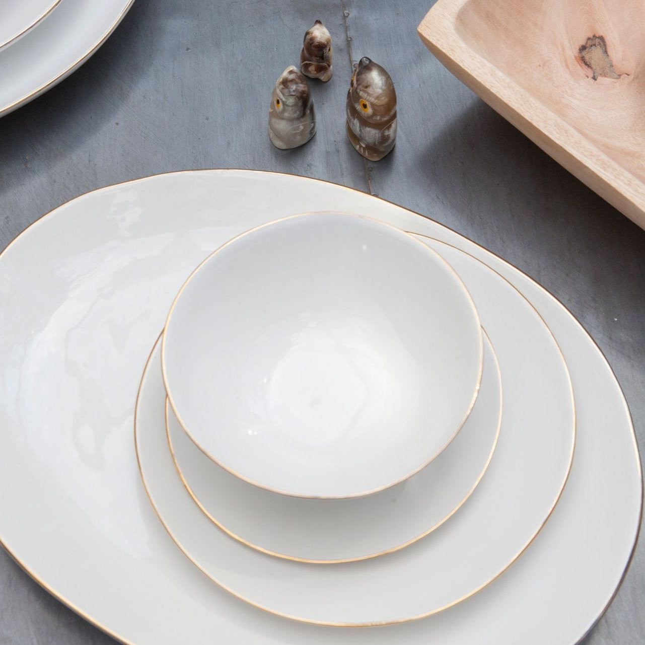 Julianna Platter with Gold Trim