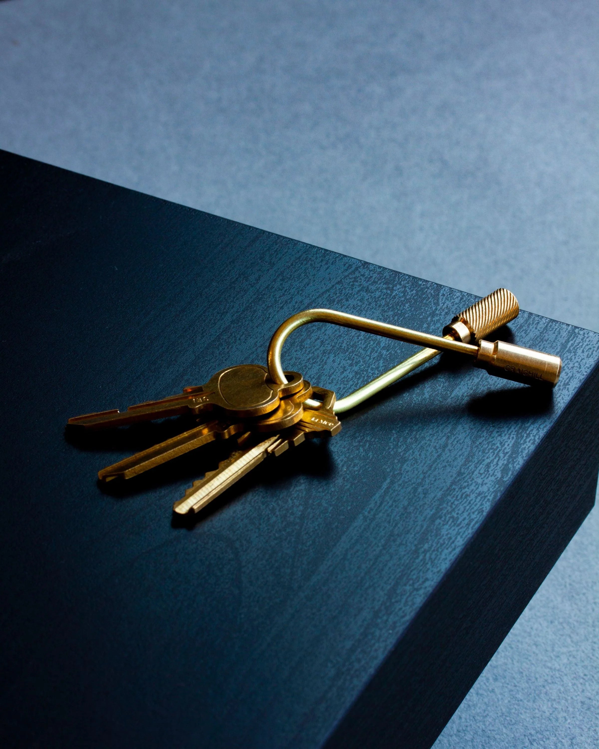 Closed Helix Key Ring - Brass