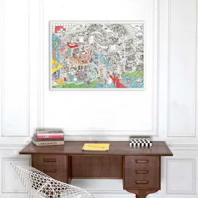 Giant Coloring Poster - Crazy Museum