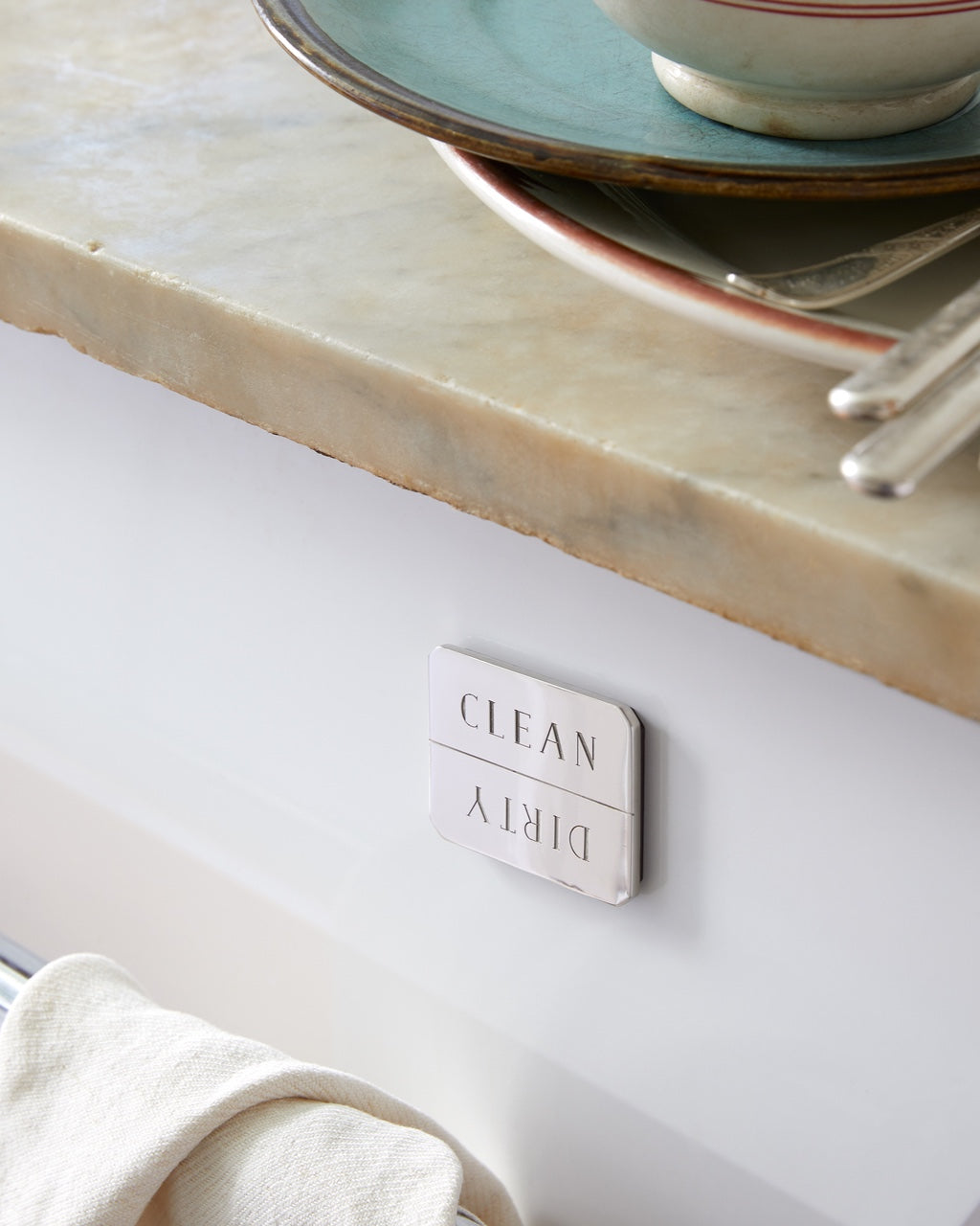 Dishwasher Magnet - Nickel Plated Brass