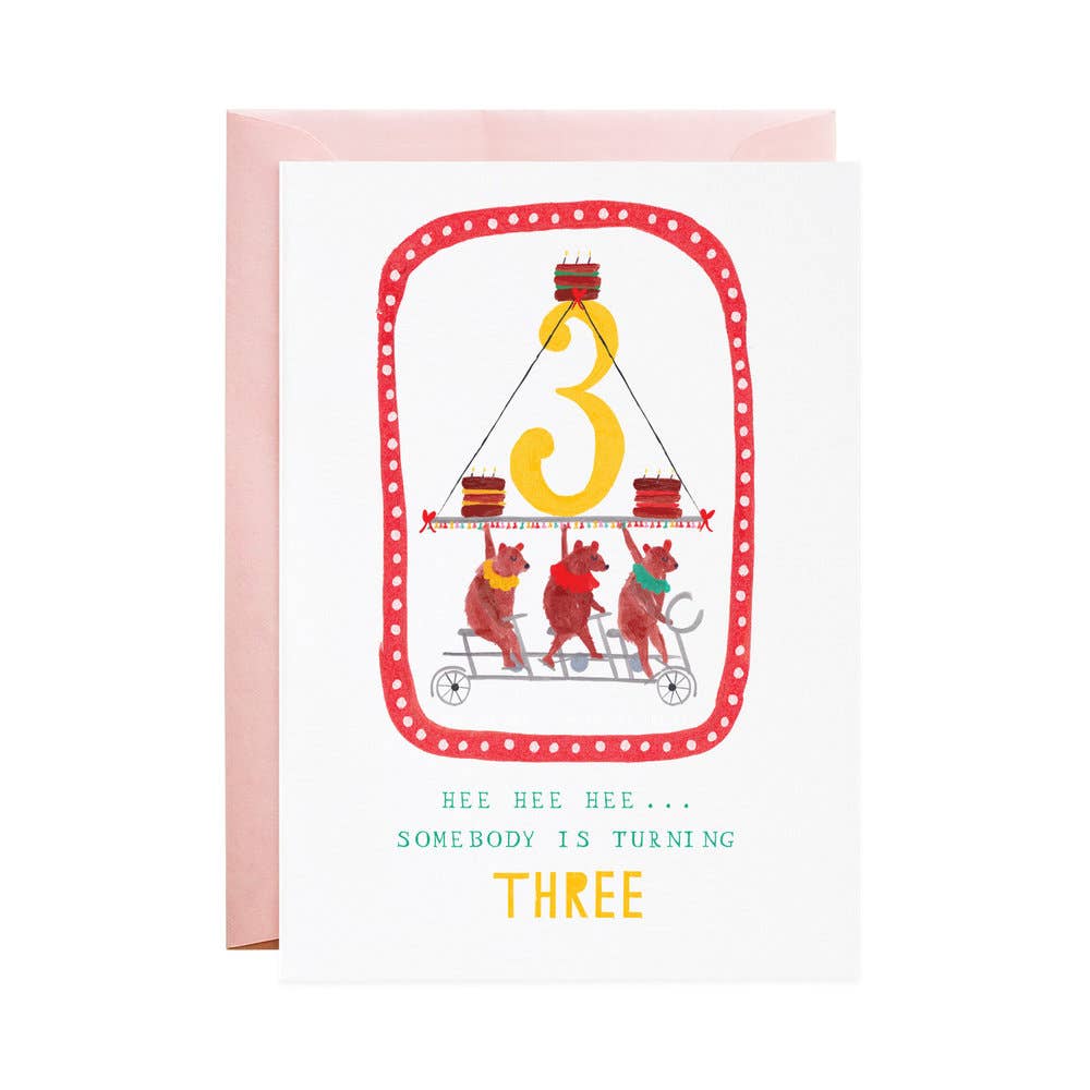 Three Cycling Bears