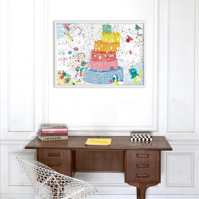 Giant Coloring Poster and Pencil - Games