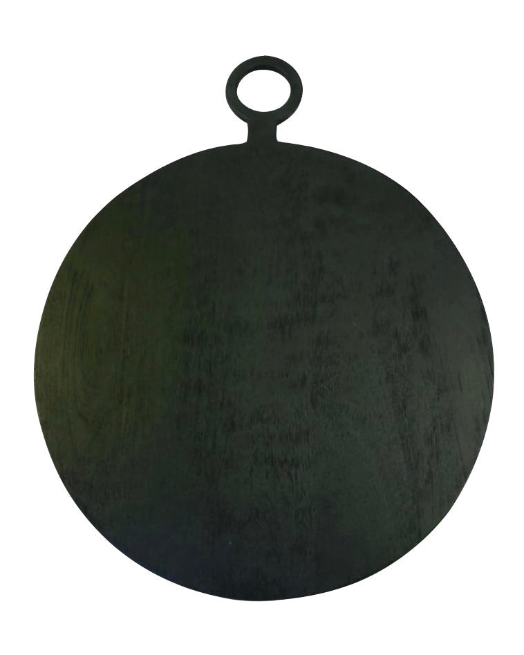Black Mango Wood Round Board Medium