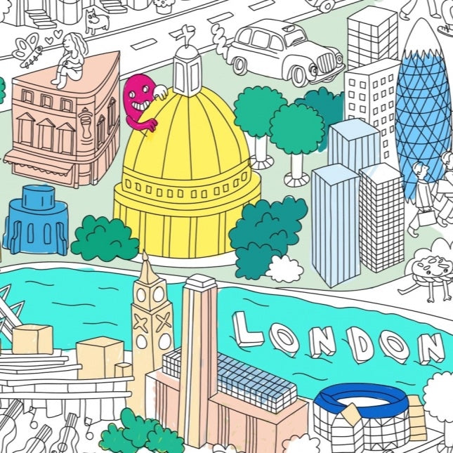 Giant Coloring Poster - London