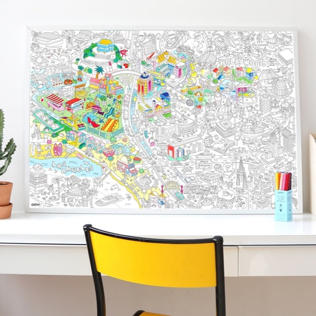Giant Coloring Poster - Los Angeles