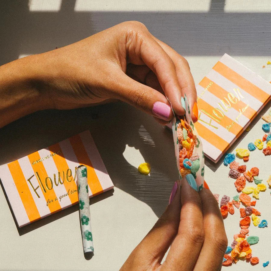 Flower Signature Rolling Papers - Lavender Melon Multi