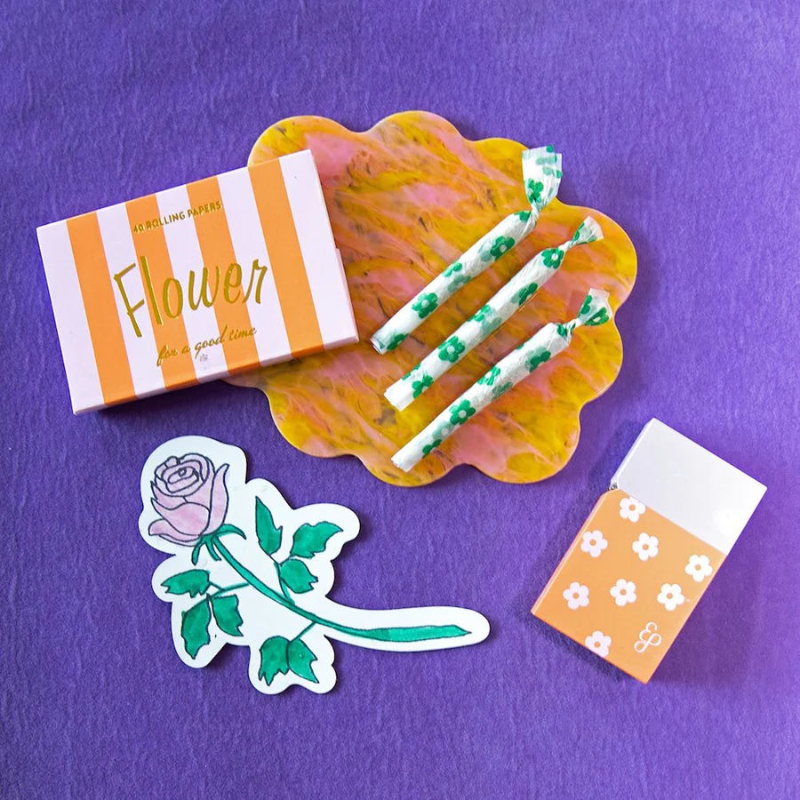 Flower Signature Rolling Papers - Lavender Melon Multi