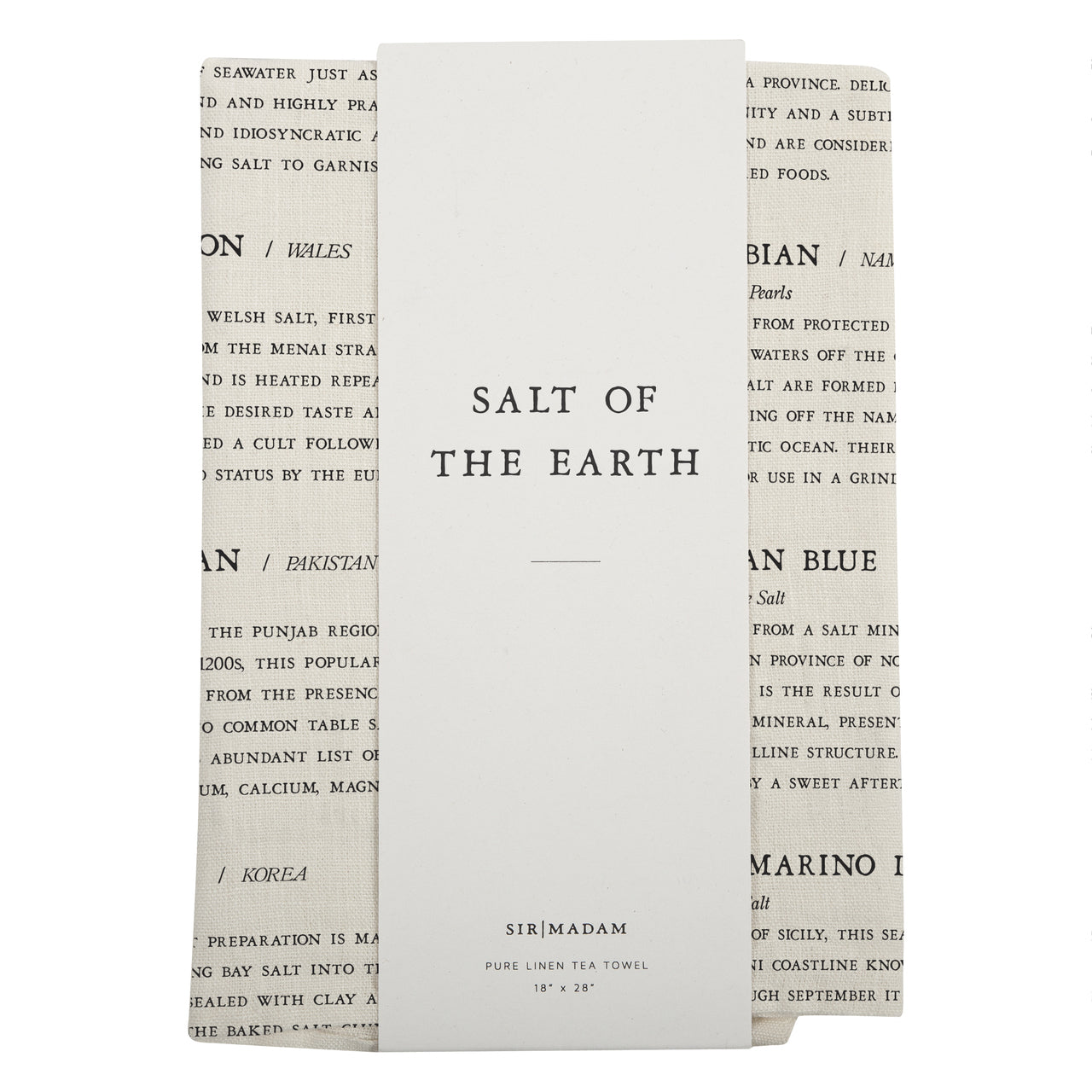 Salt of the Earth Tea Towel