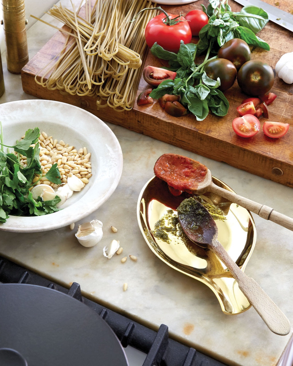 Large Brass Spoon Rest