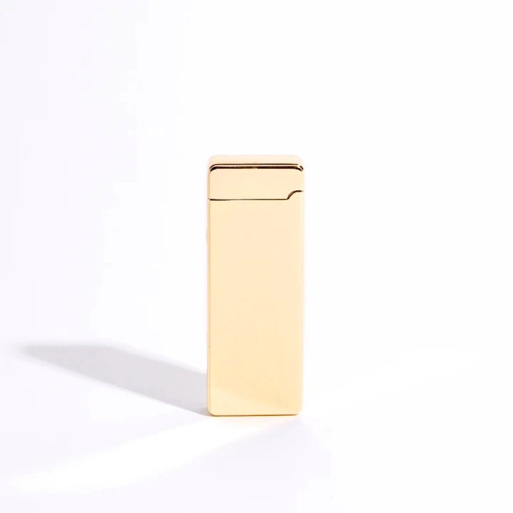 Slim Double Arc Lighter - Gold Metallic