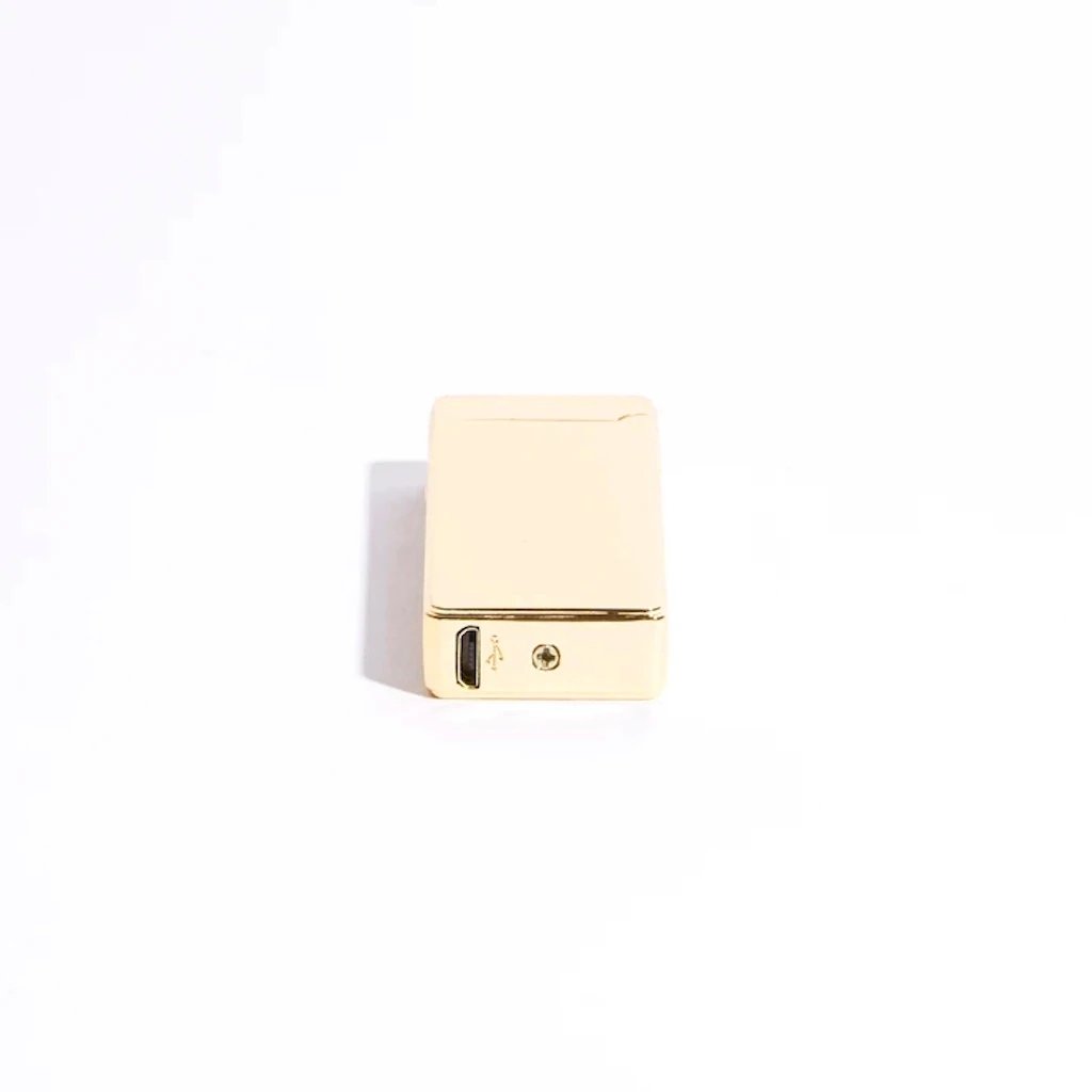 Slim Double Arc Lighter - Gold Metallic