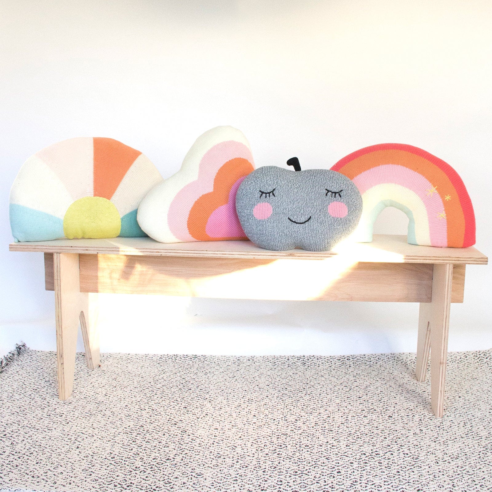 Rainbow Pillows - Pink