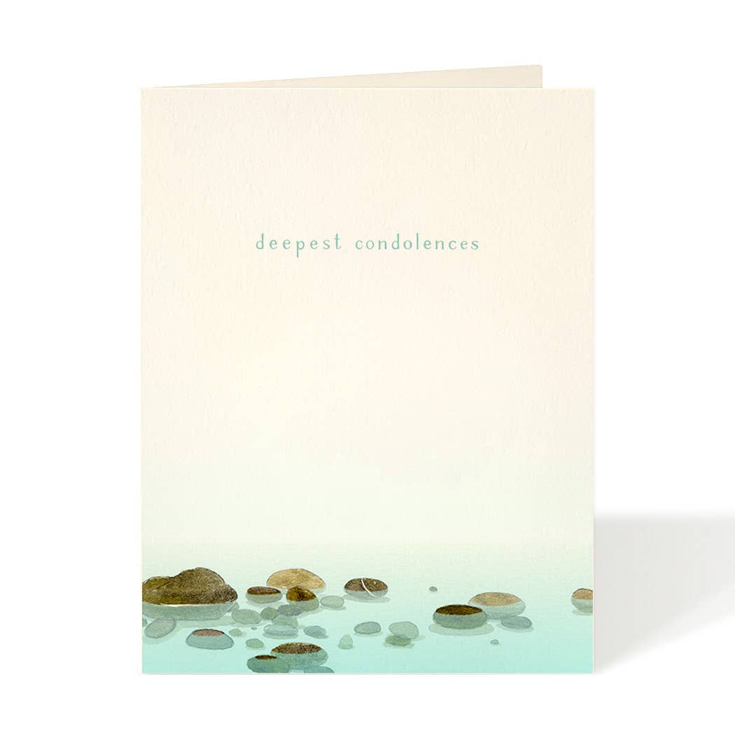 Felix Doolittle - River Stones -- Sympathy Card