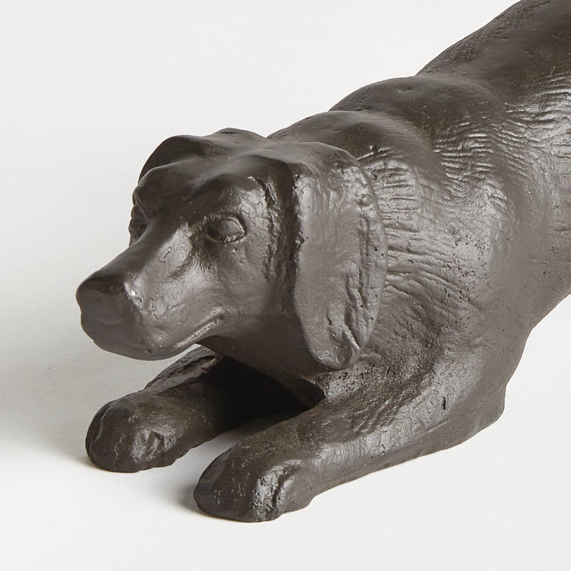 Napa Home & Garden - Playful Dog Sculpture, Black