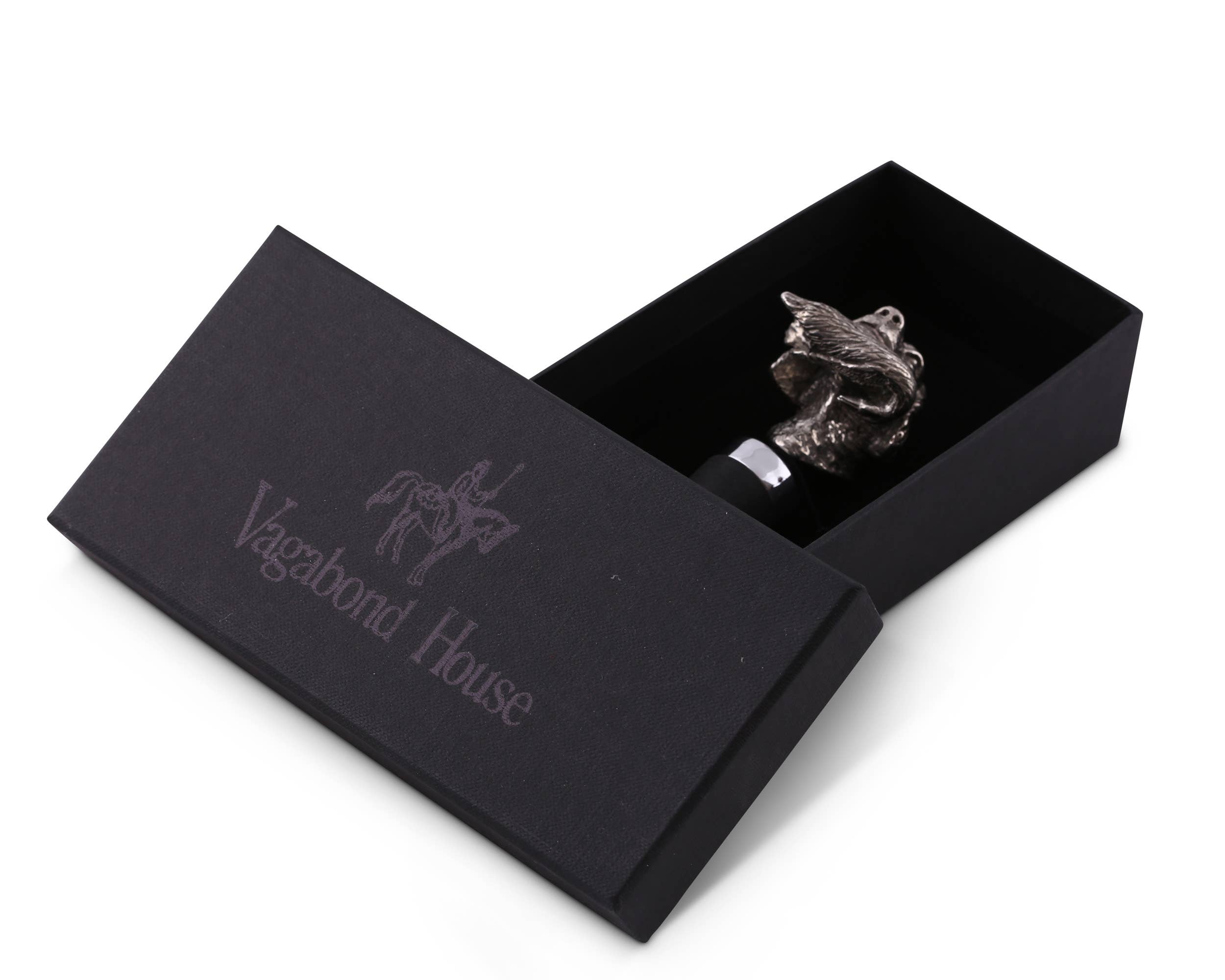 Pewter Bottle Stopper - Labrador & Duck