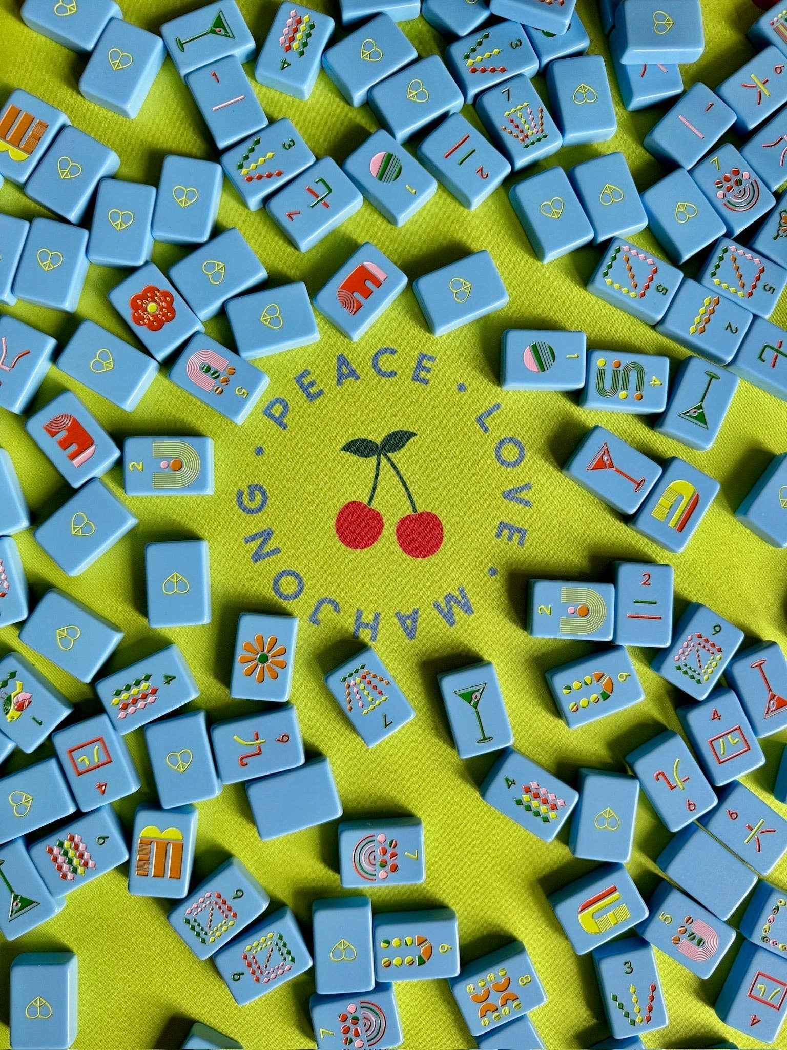 Mahjong Tiles - French Blue