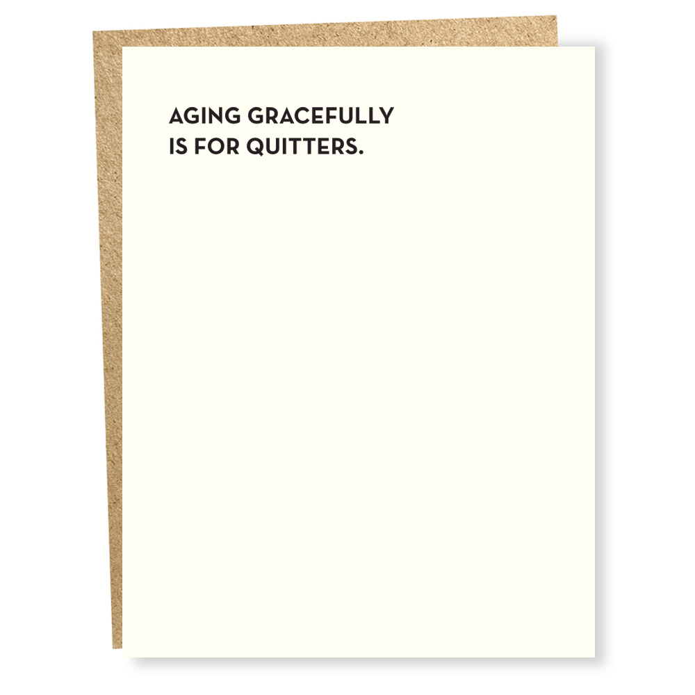 Sapling Press - #873: Quitters Card