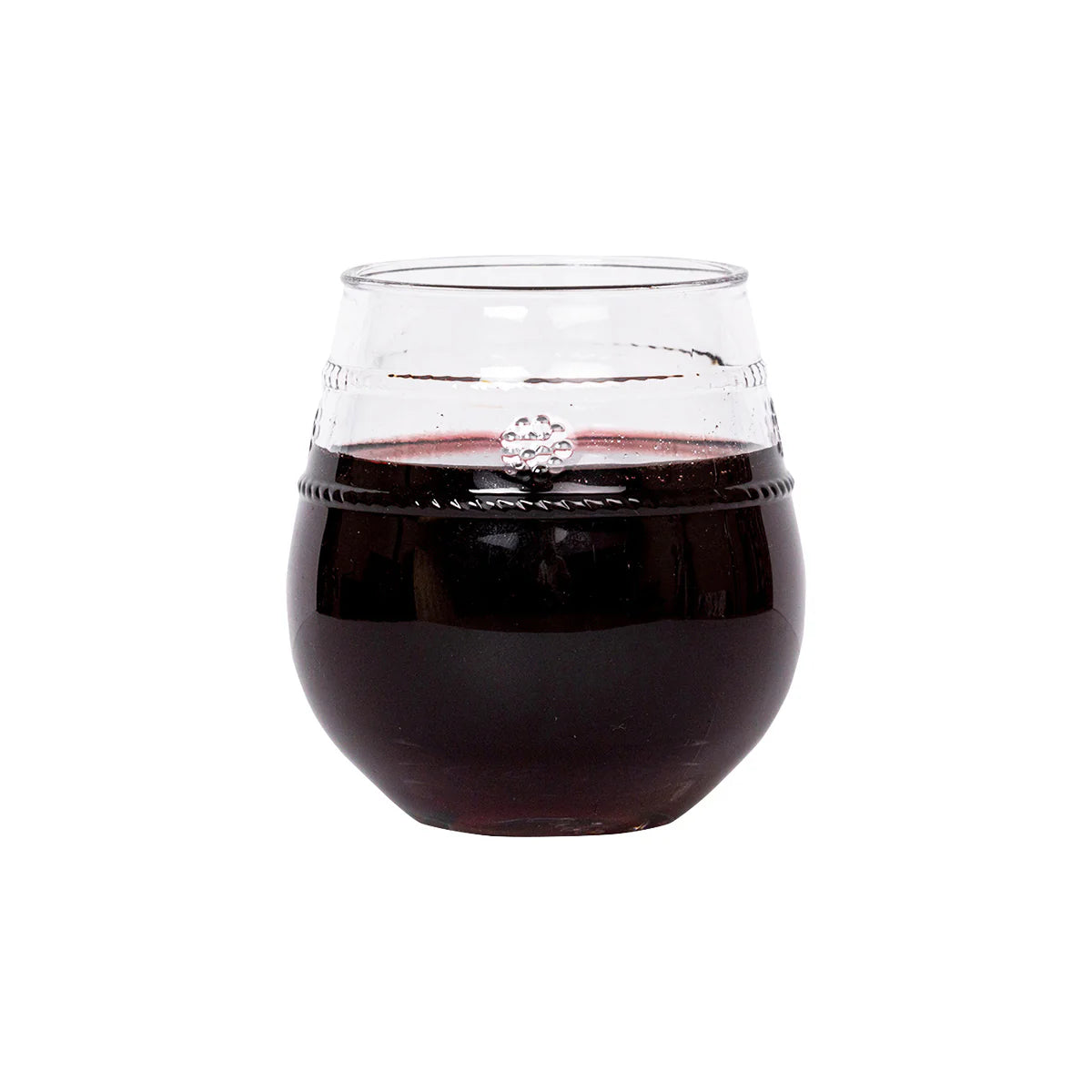 Isabella Acrylic Stemless Wine Glass Set/4