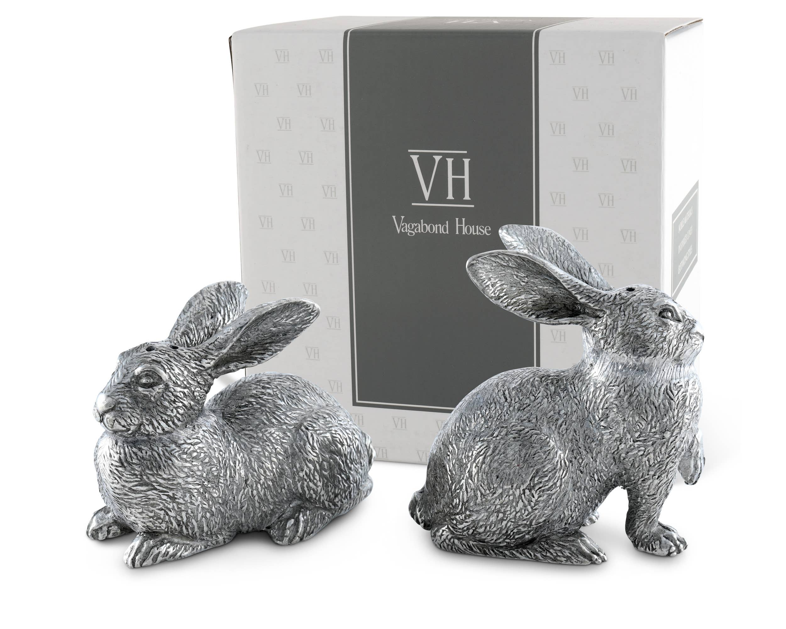 Pewter Salt & Pepper Set - Wild Hare