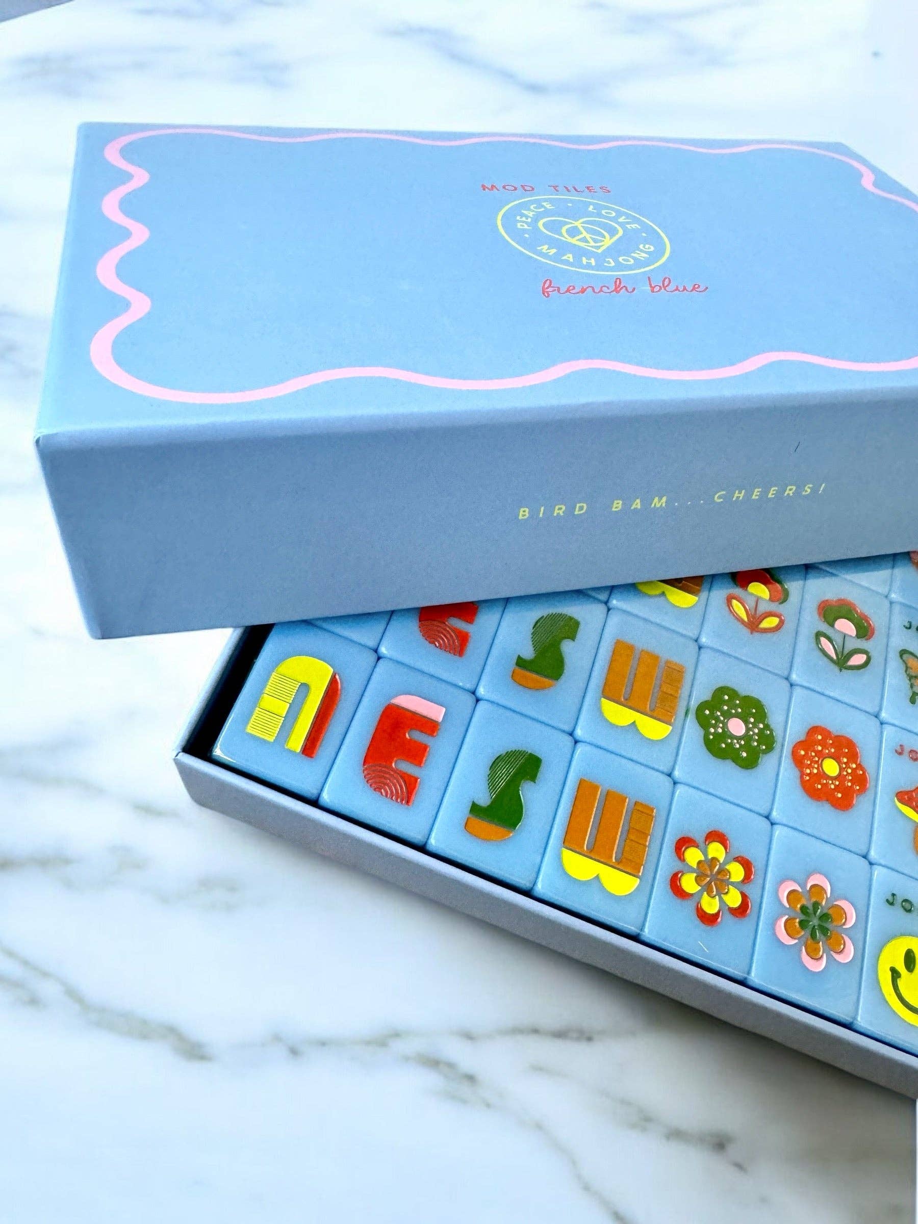 Mahjong Tiles - French Blue