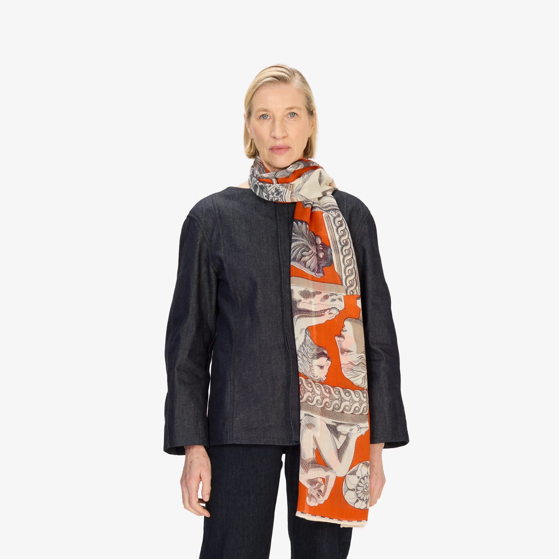 Archives Scarf - Orange