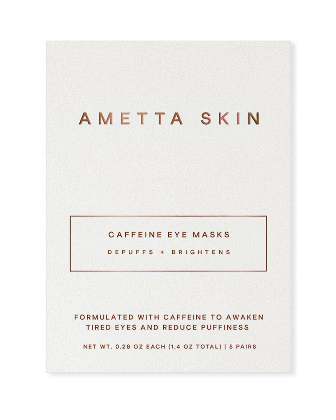 AMETTA SKIN CARE - Caffeine Eye Masks