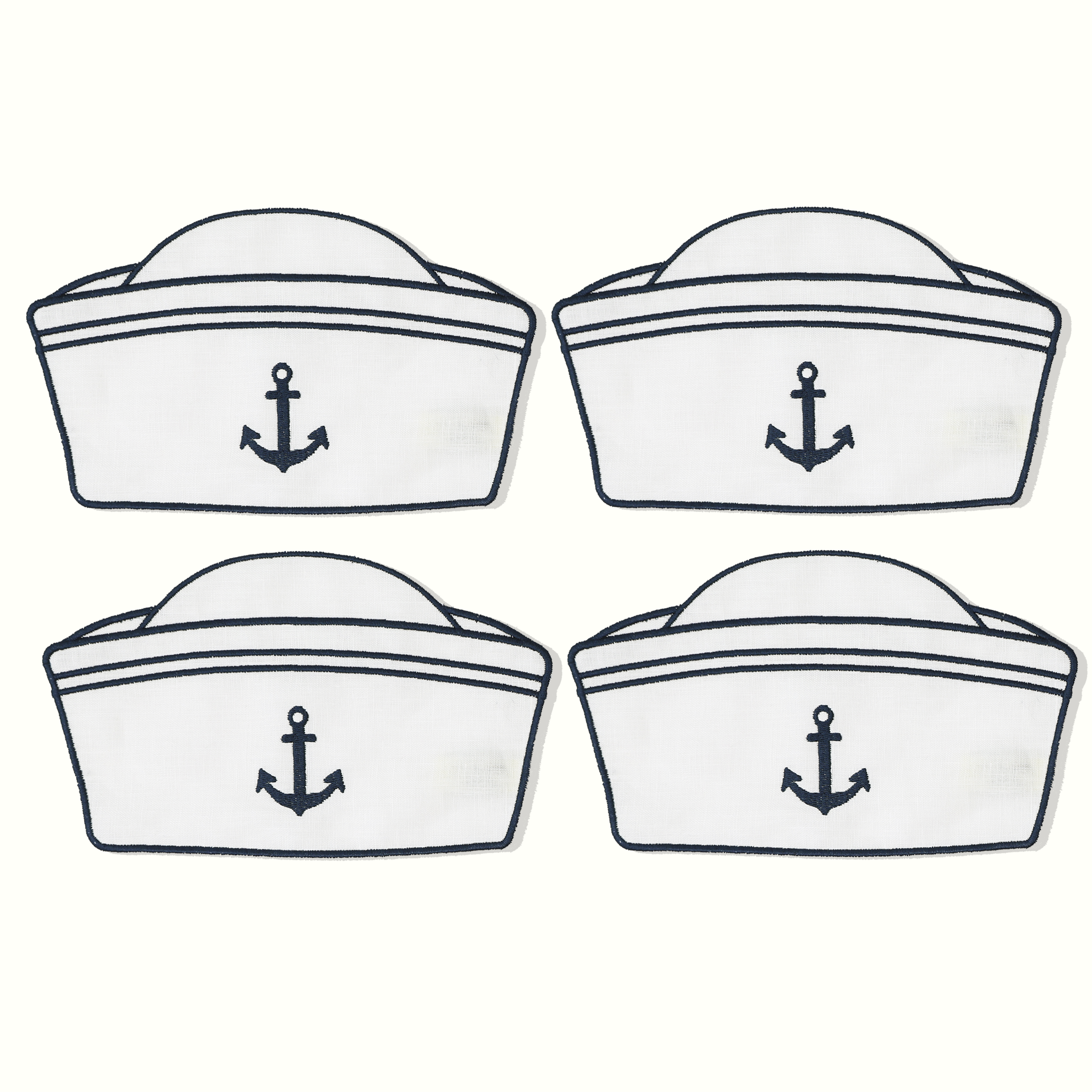 Sailor Hat Cocktail Napkins Set of 4