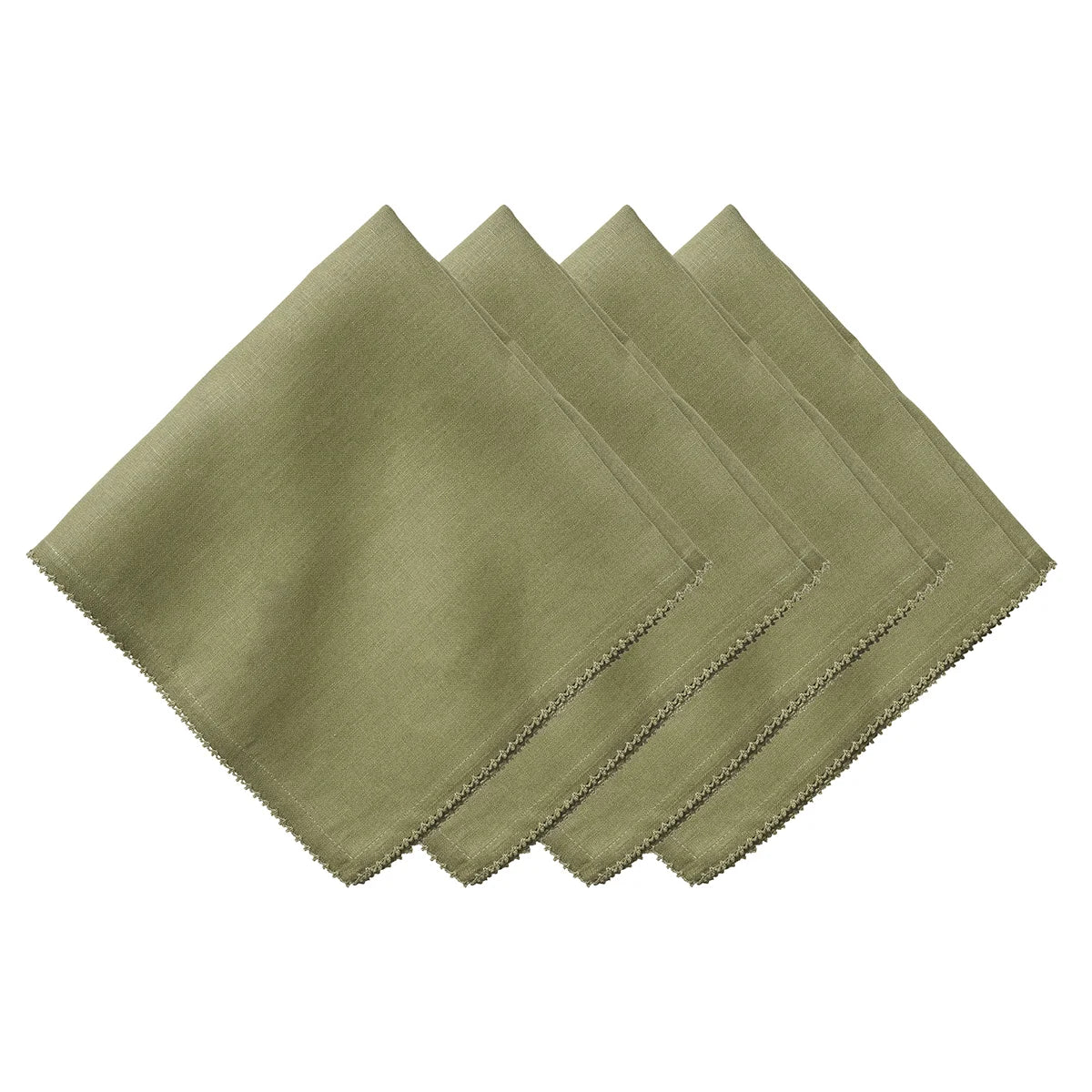 Berry Scallop Napkin Set of 4 - Sage