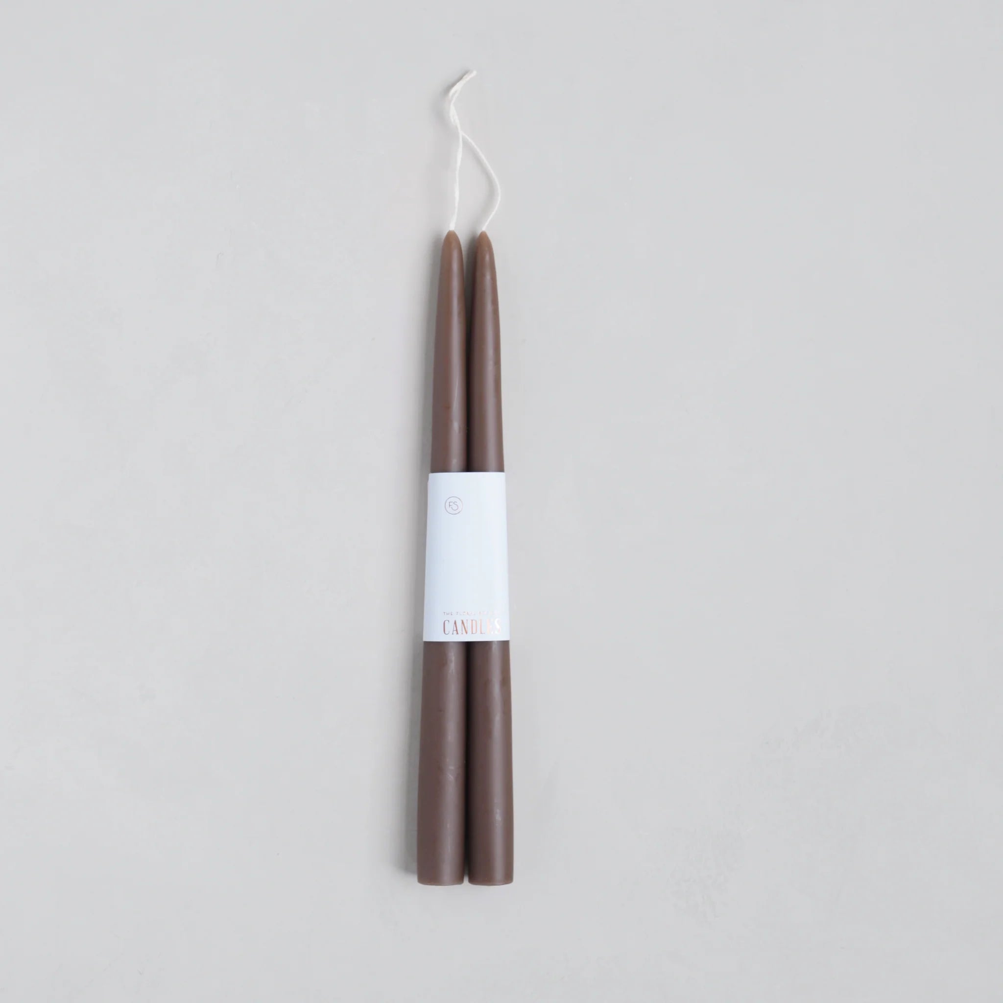 Dipped Taper Candles - Peat