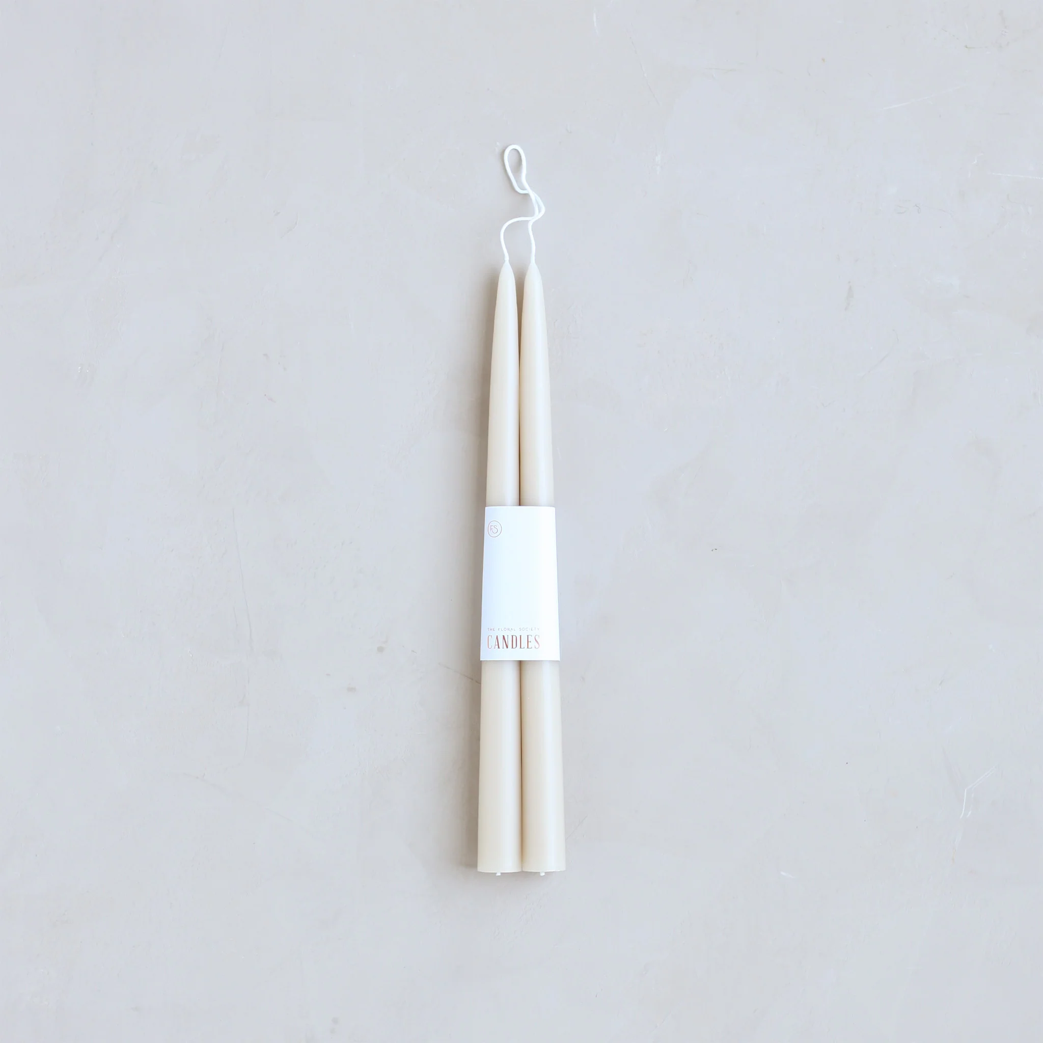 Dipped Taper Candles - Parchment