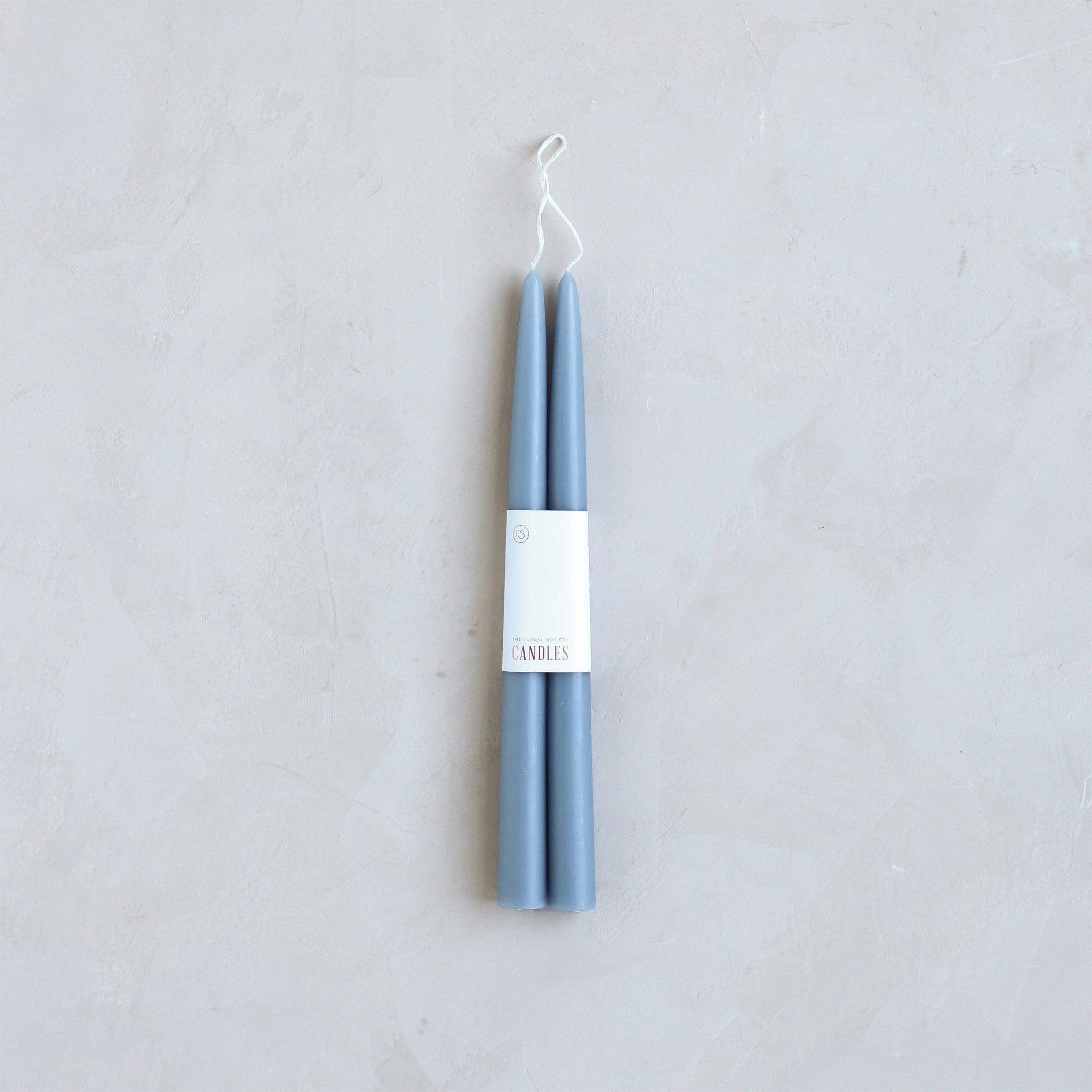 The Floral Society - 12" Original Dipped Taper Candles: Heron