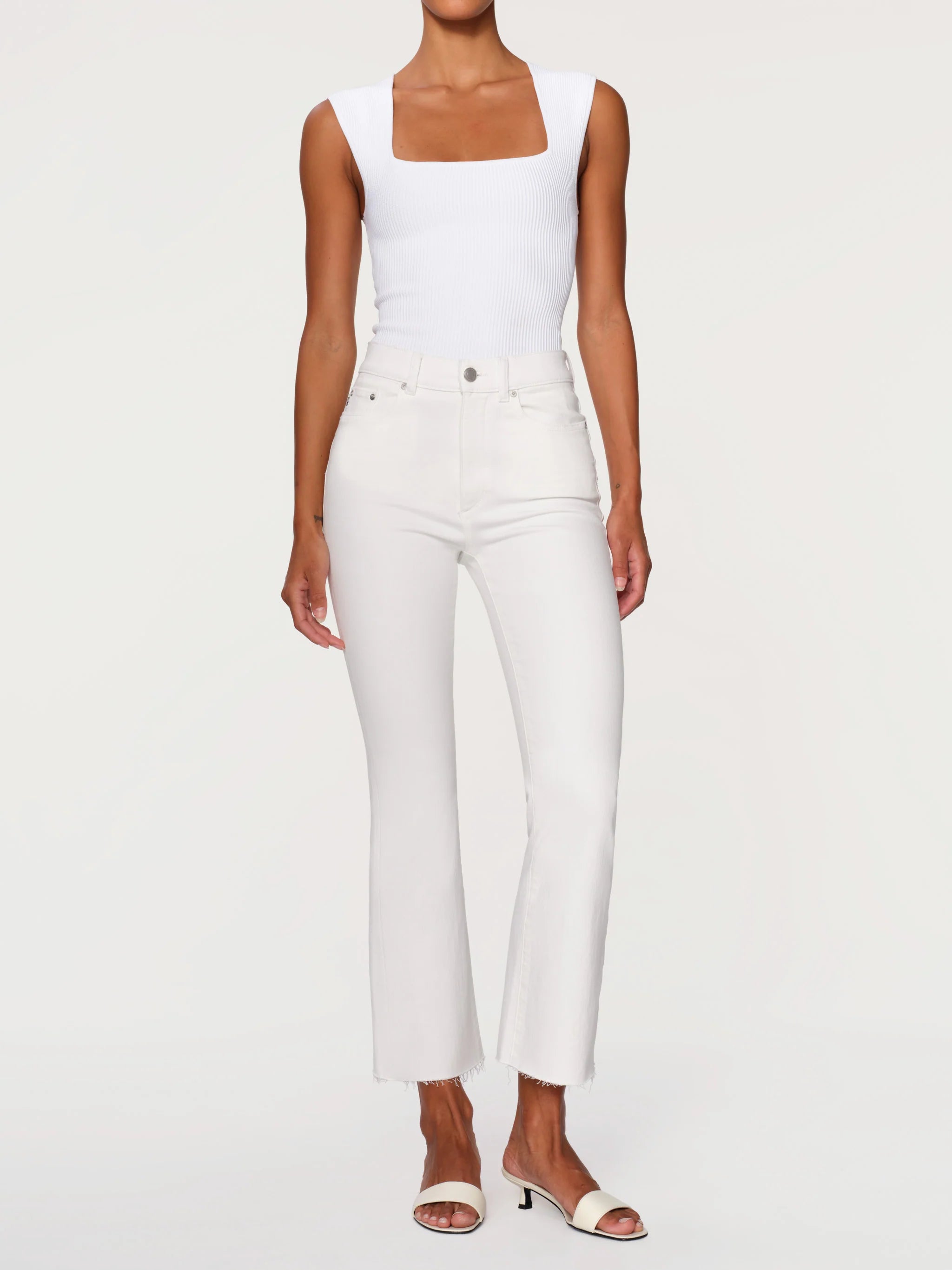 Bridget Boot High Rise Instasculpt™ 27" Jeans - White
