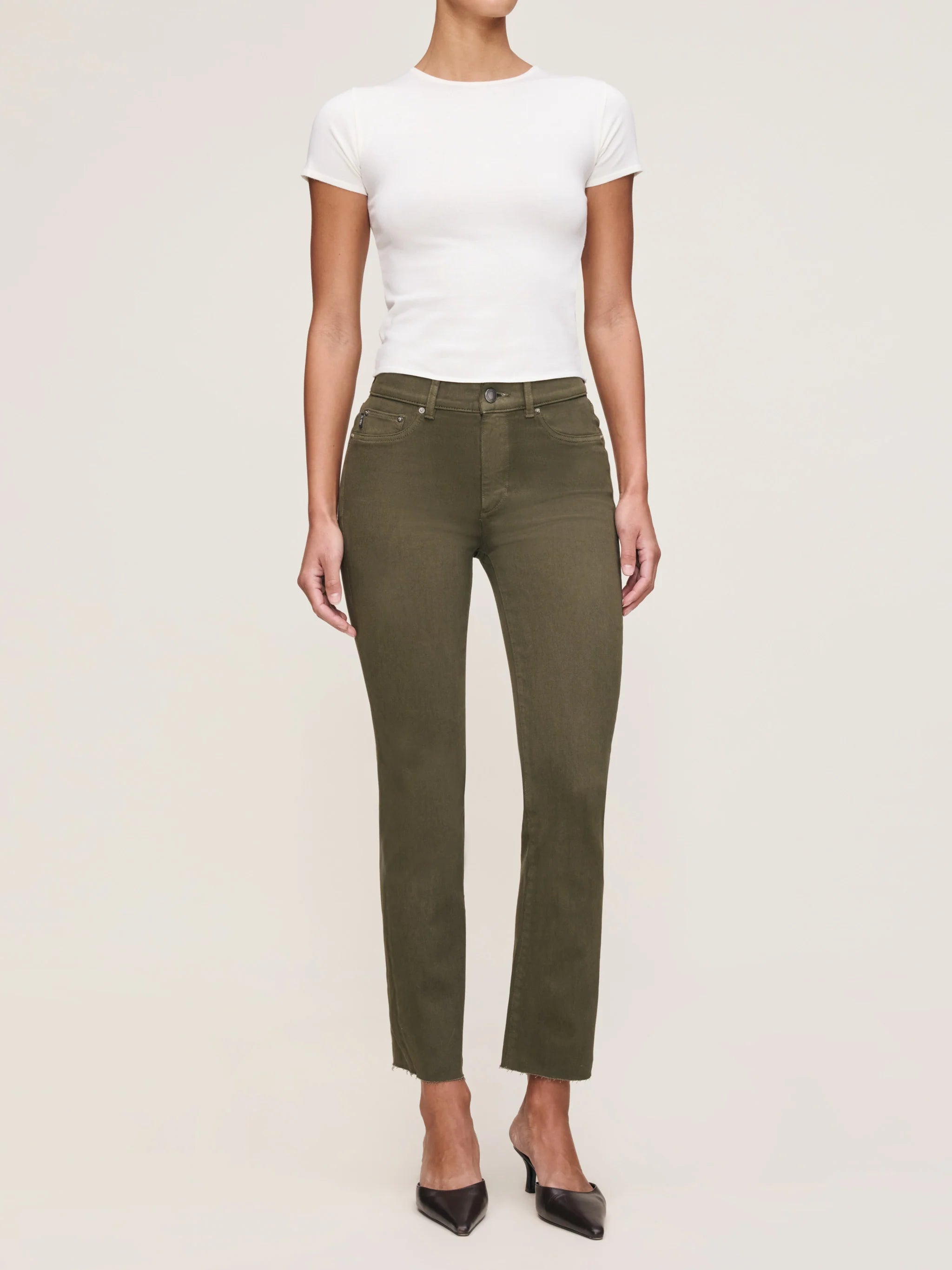 Mara Strait Mid Rise Instasclupt Ankle - Trellis