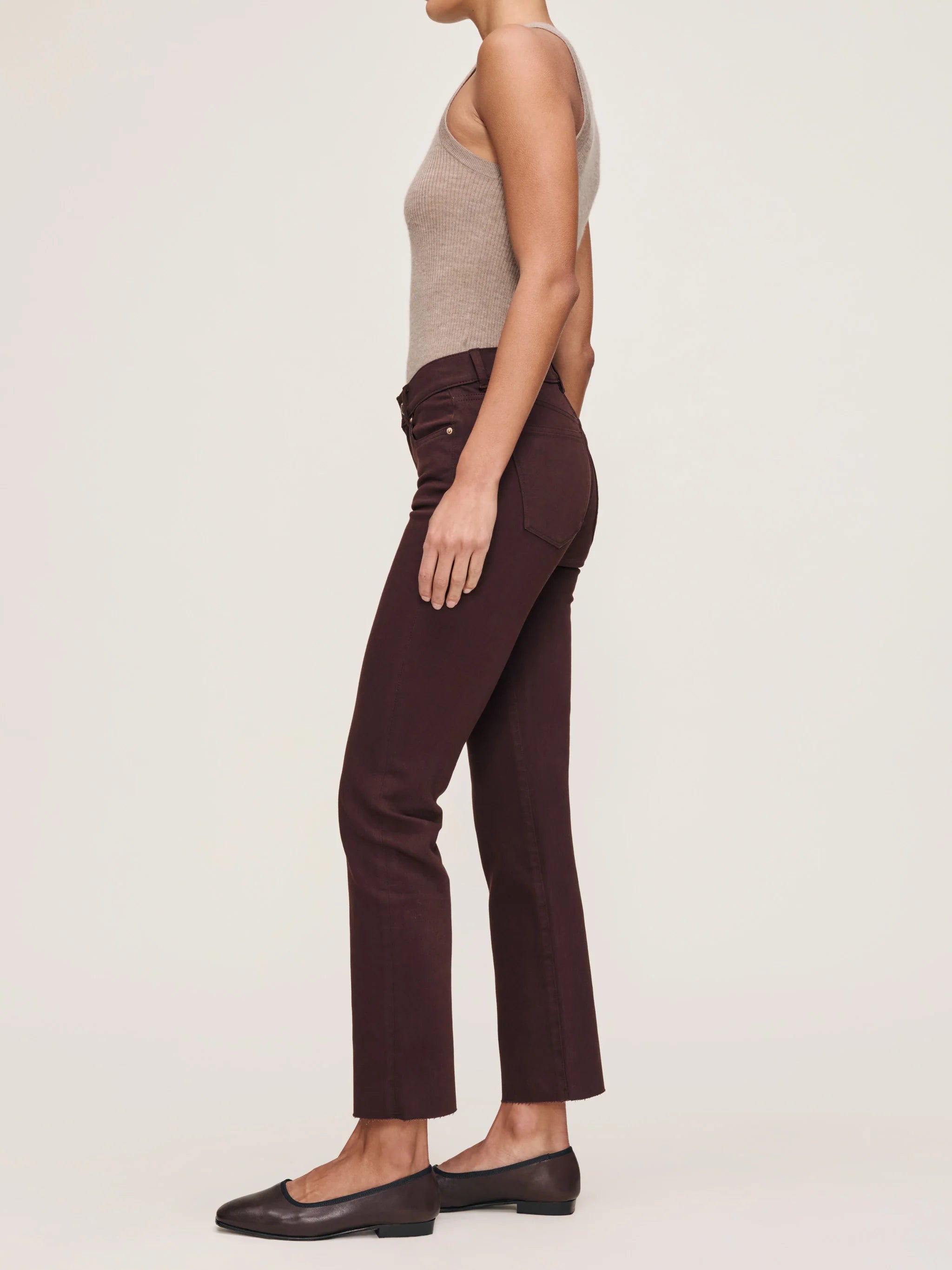 Mara Strait Mid Rise Instasclupt Ankle - Fig