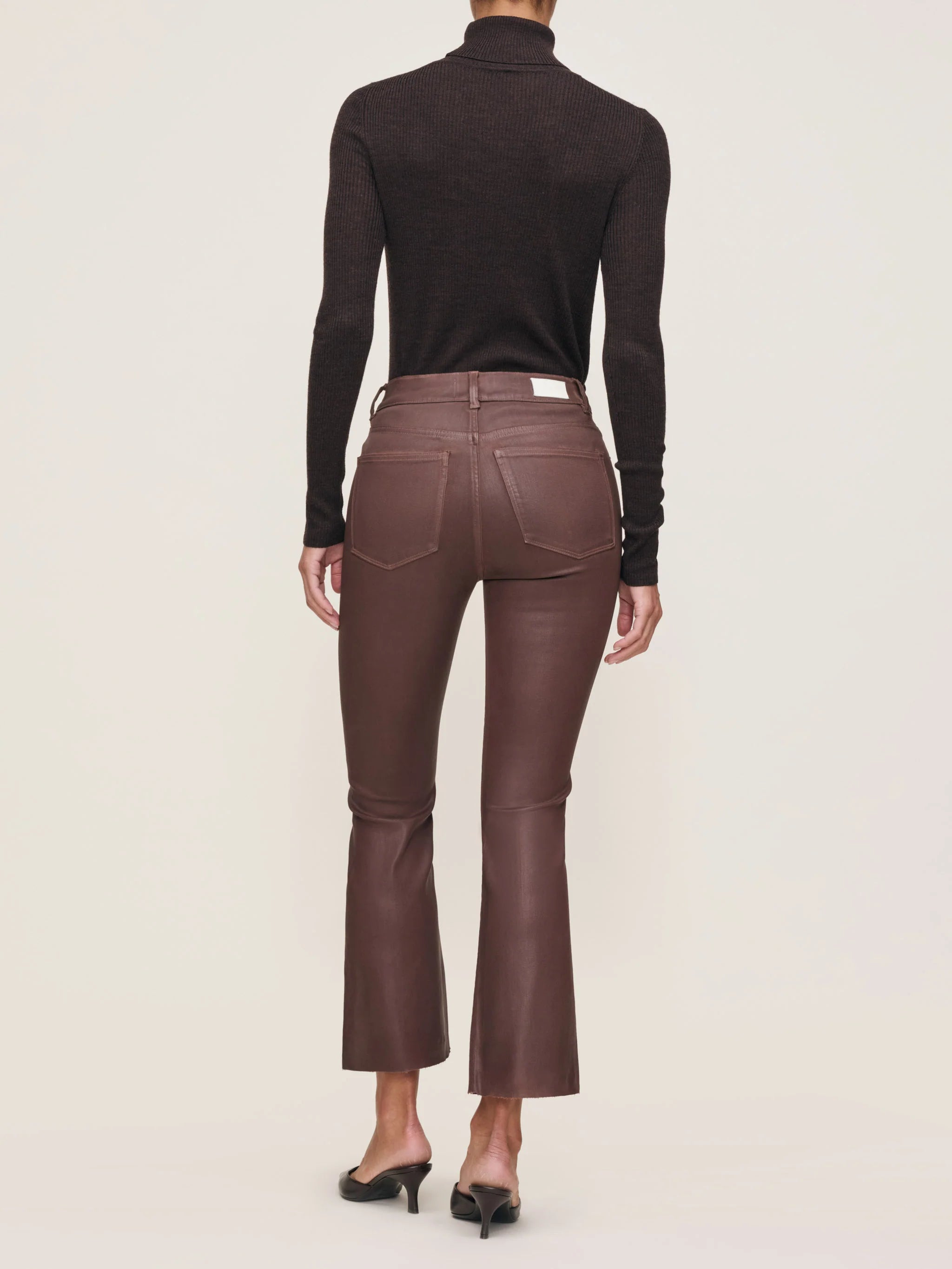 Bridget Boot High Rise Instasculp Crop Jeans - Toffee Coated