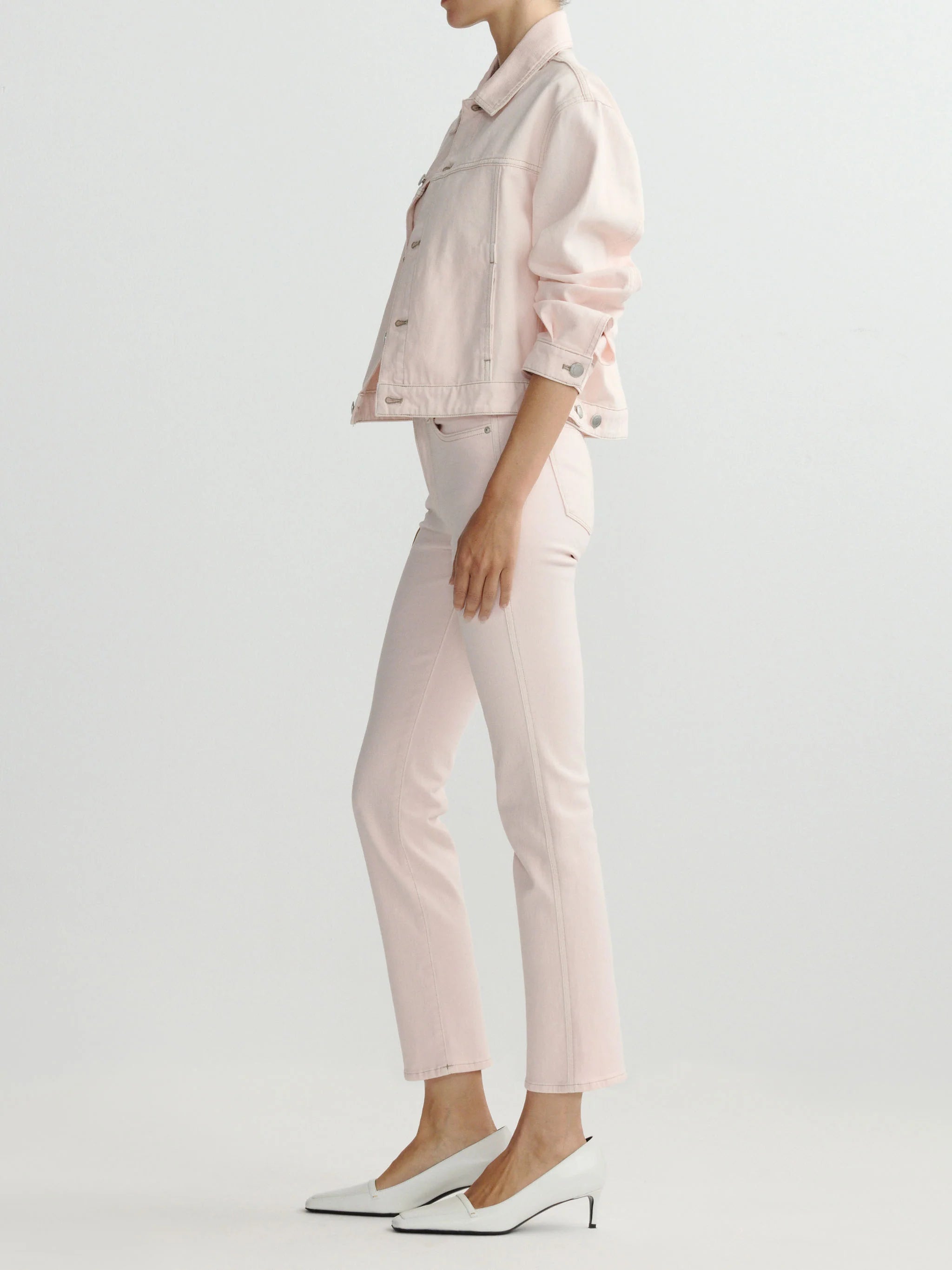 Mara Straight Mid Rise Instasculpt™ Ankle Jeans - Ballet