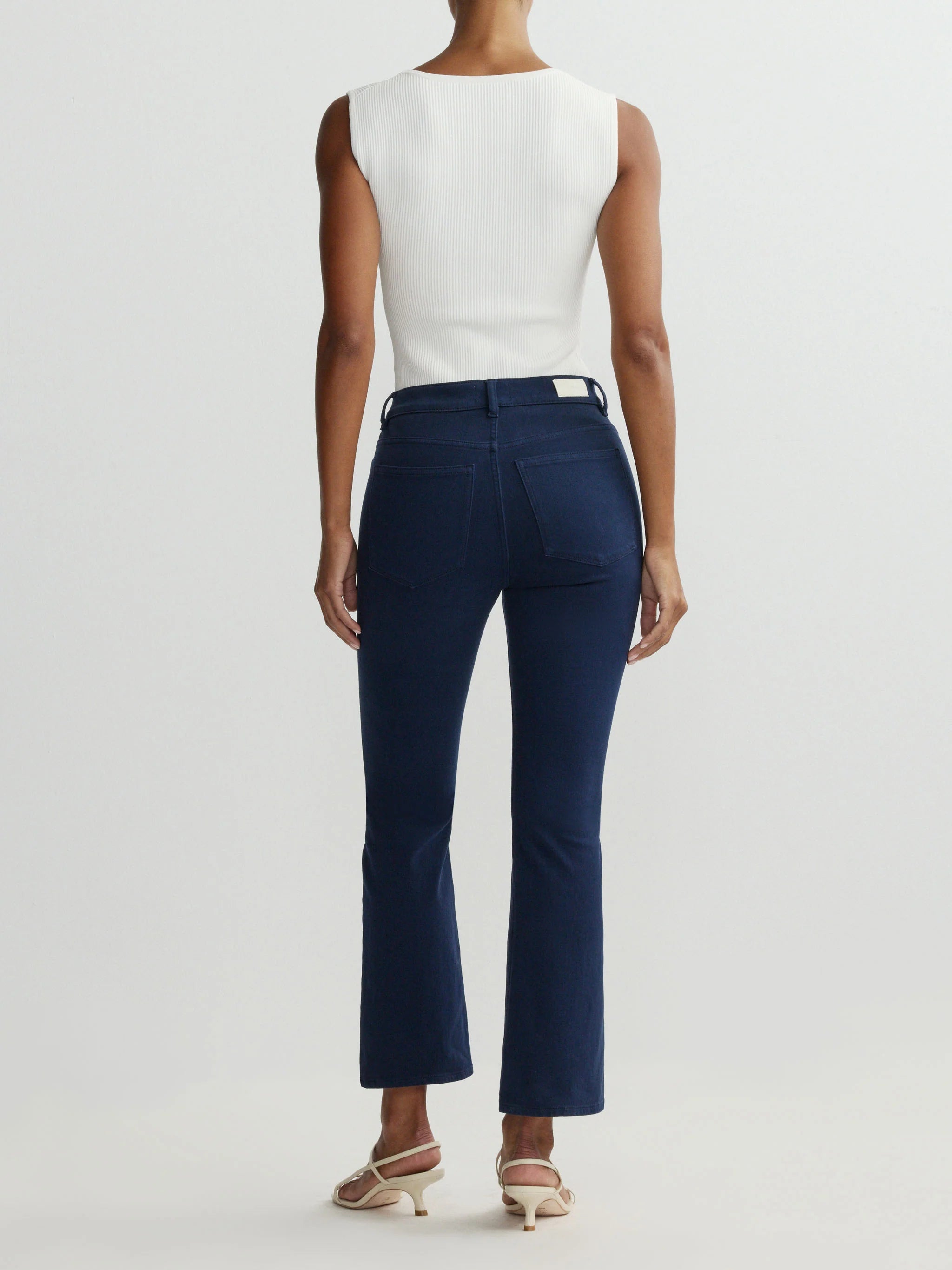 Bridget Boot High Rise Instasculpt Crop Jeans - Bright Navy