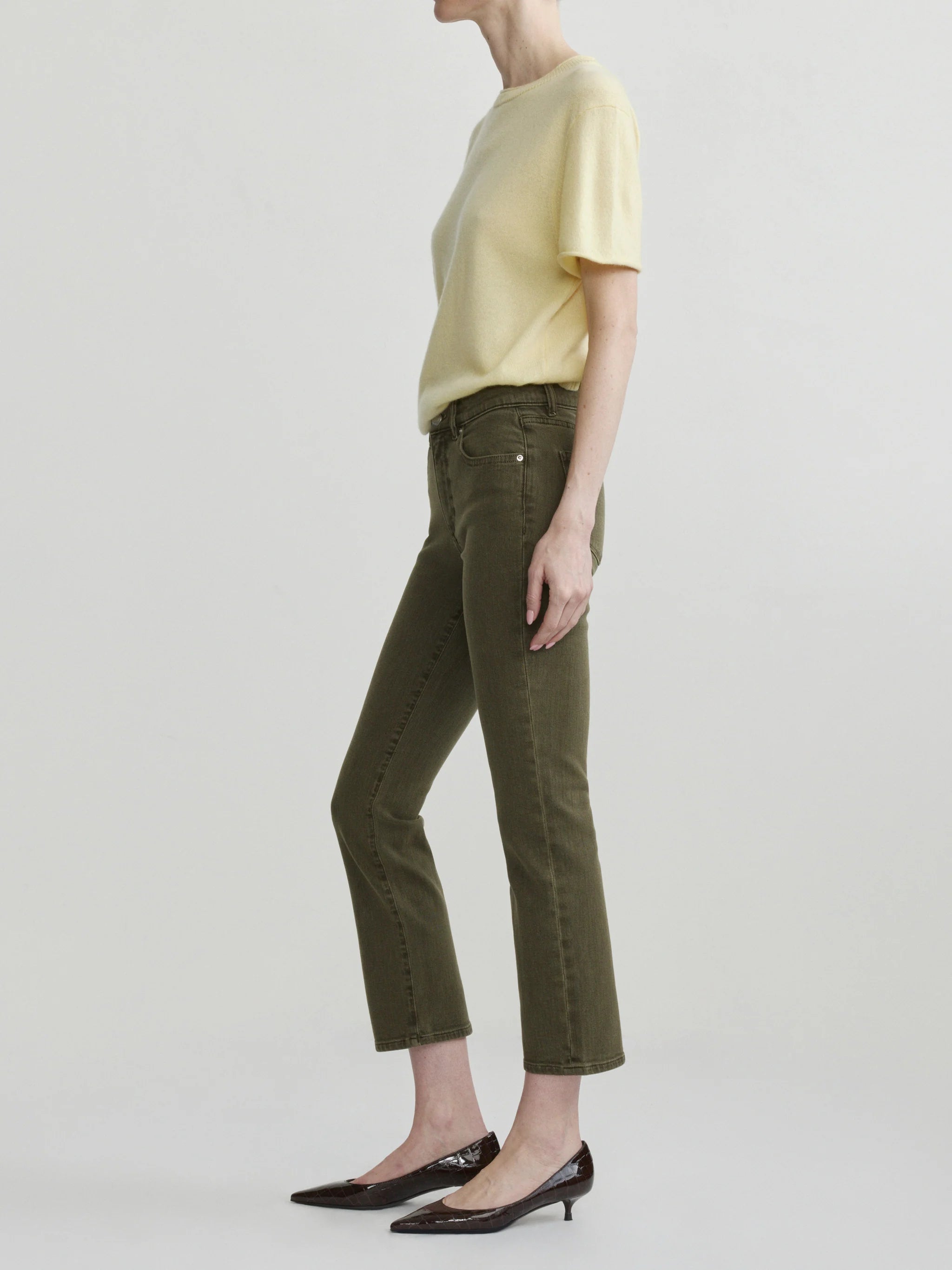 Mara Straight Mid Rise Instasculpt™ Ankle Jeans - Pine