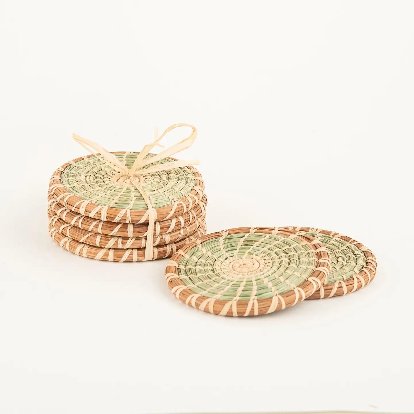 Wild Grass Pine Needle Coasters Set of 4