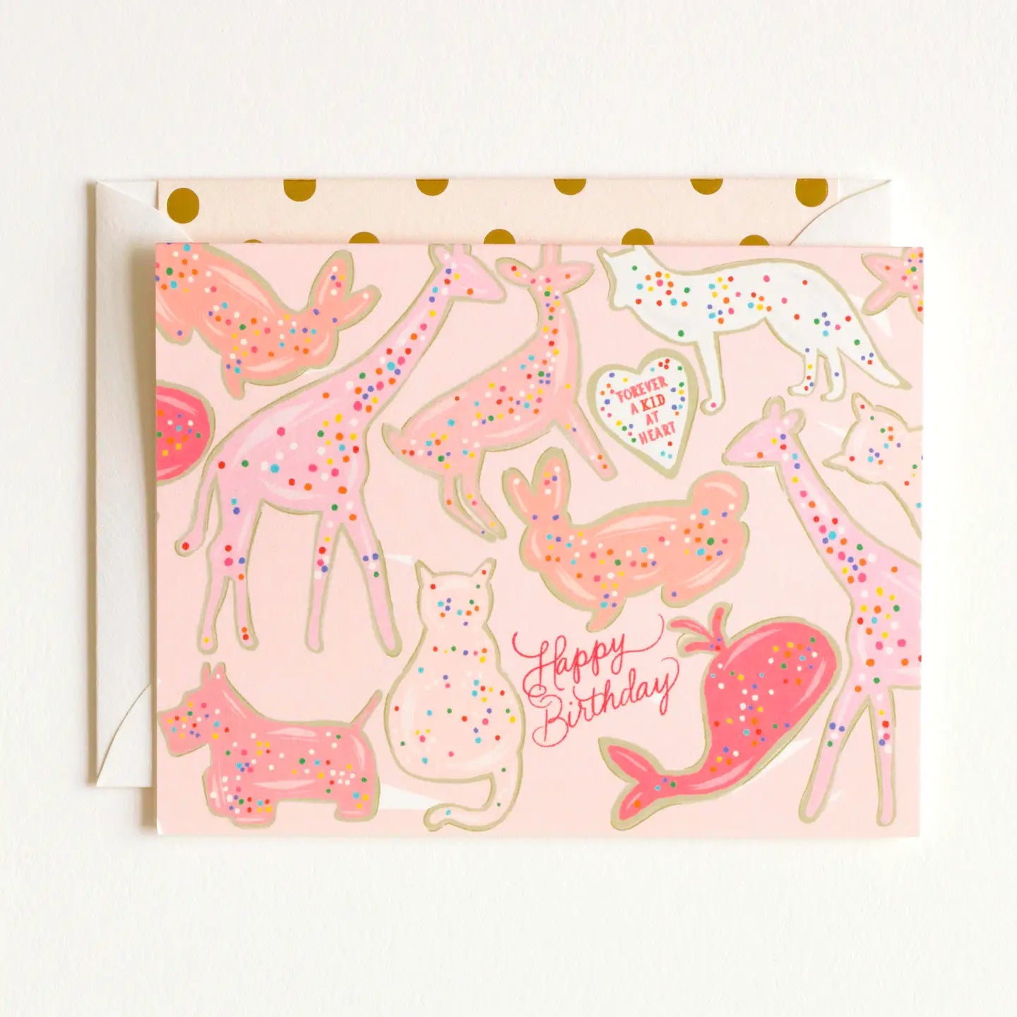 Kid at Heart Animal Cookies Birthday Card