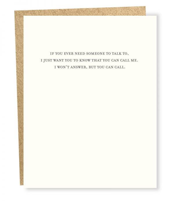 Sapling Press - #839: Call Me Card