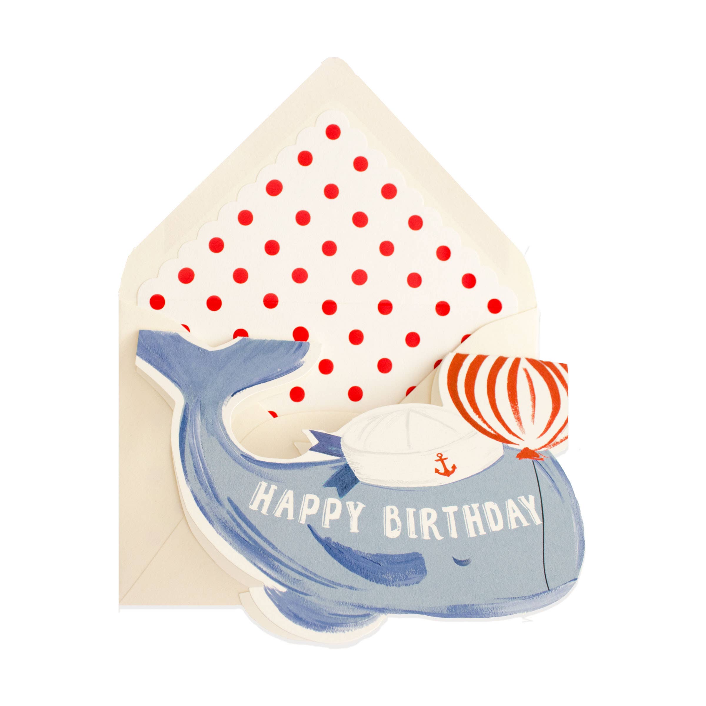 Big Whale Happy Birthday Card