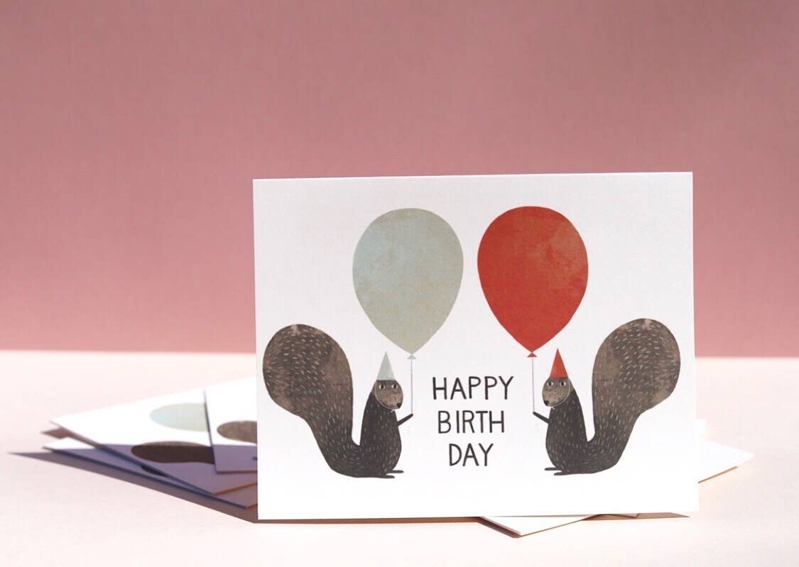 Party Squirrels Birthday Card