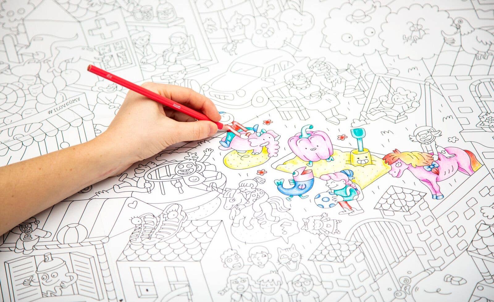 Giant Coloring Poster - Kids Life