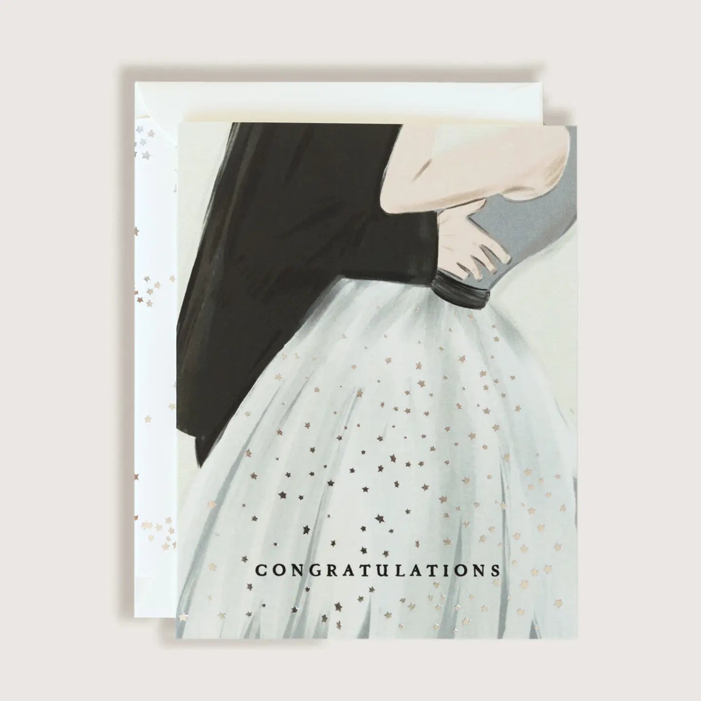 Congratulations Couple Dress and Tux Card