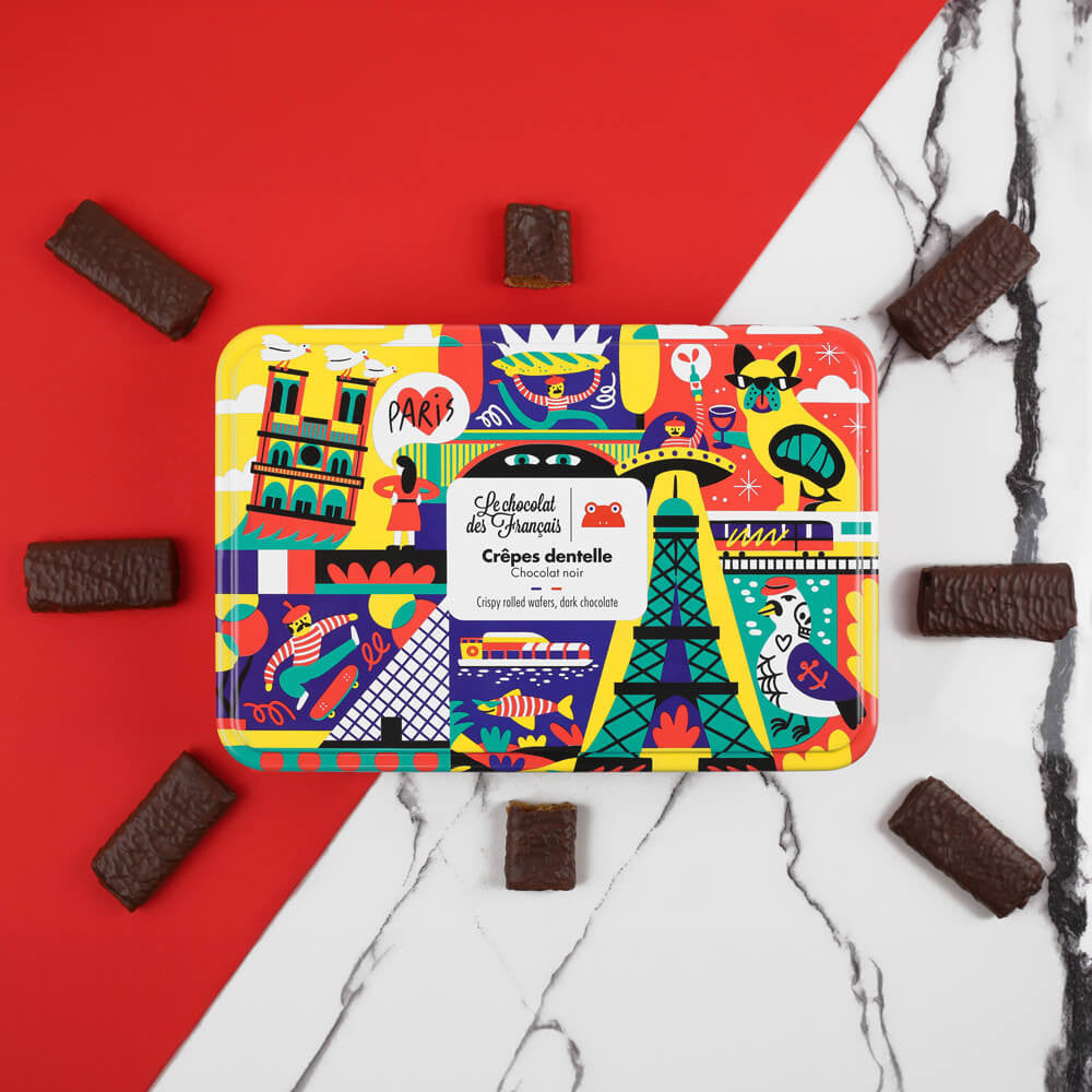 Dark Chocolate Crispy Rolled Wafers